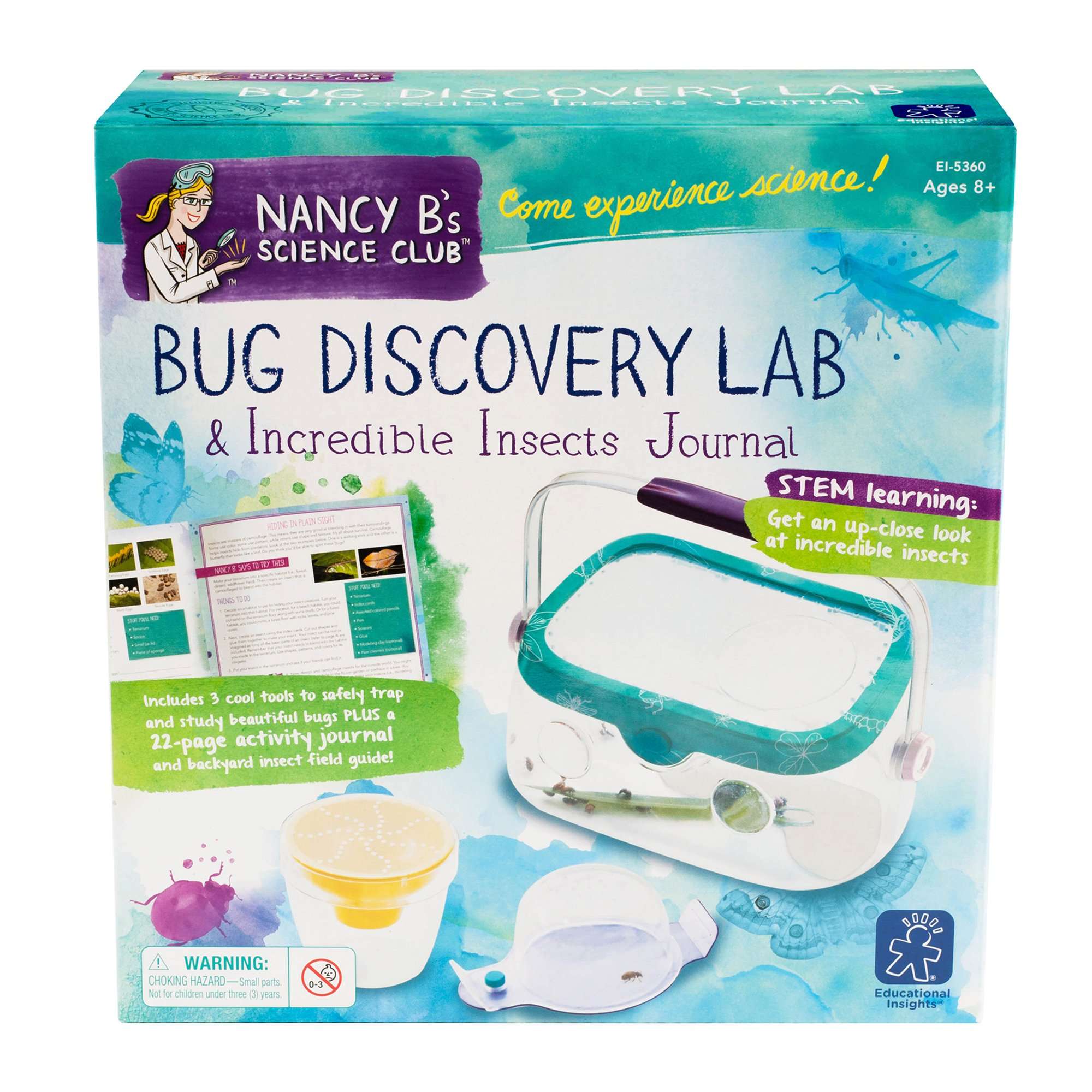 Educational Insights Nancy B's Science Club Bug Discovery Lab & Incredible Insects Journal 6