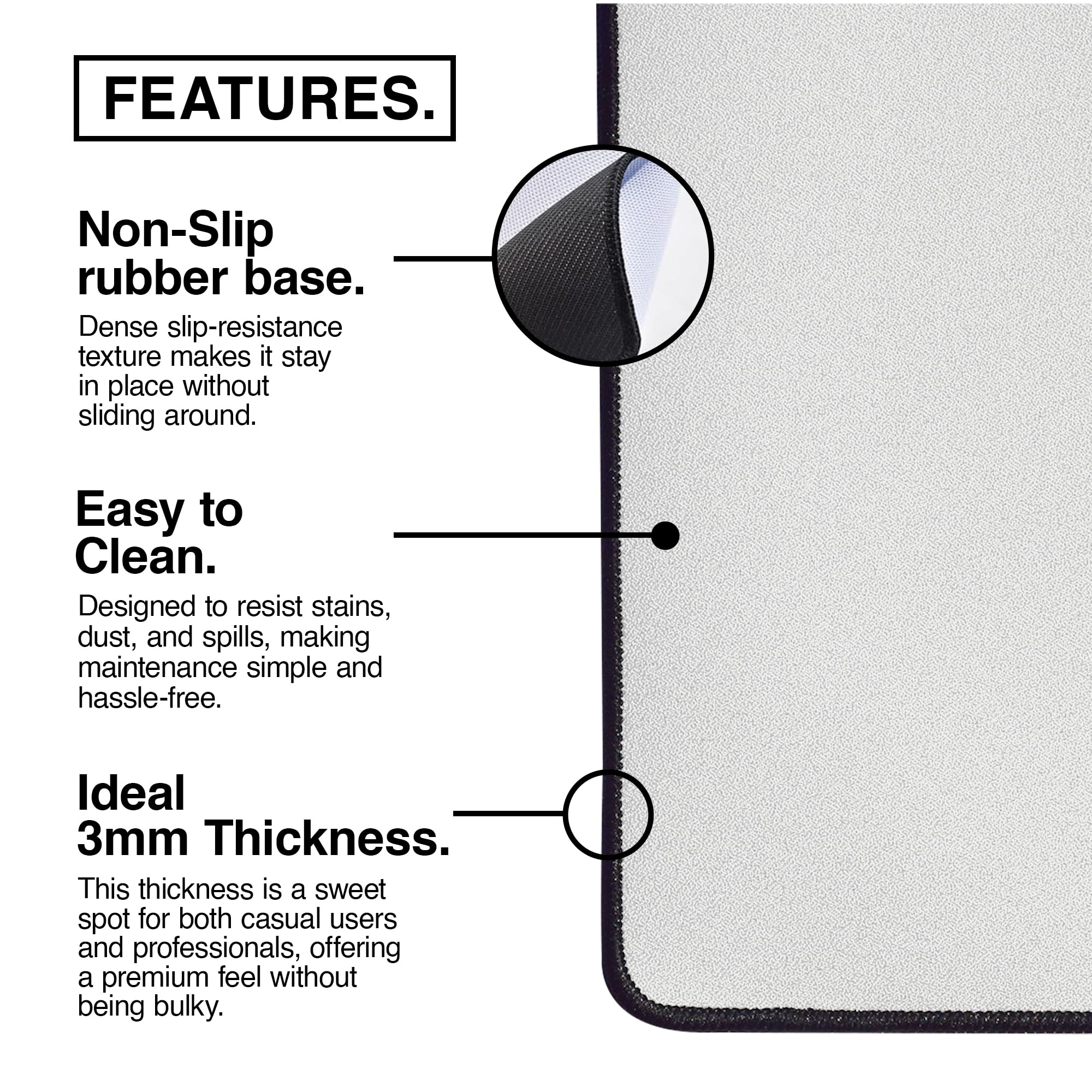 MPCO. Racing Series Large Gaming Mouse Pad -36" x 17" Duraglyde Fabric Monaco GP, 93 Gaming Desk Mats - Non-Slip, Washable, Mat for Computer Desk, Smooth Glide for Precision Gaming & Work 3