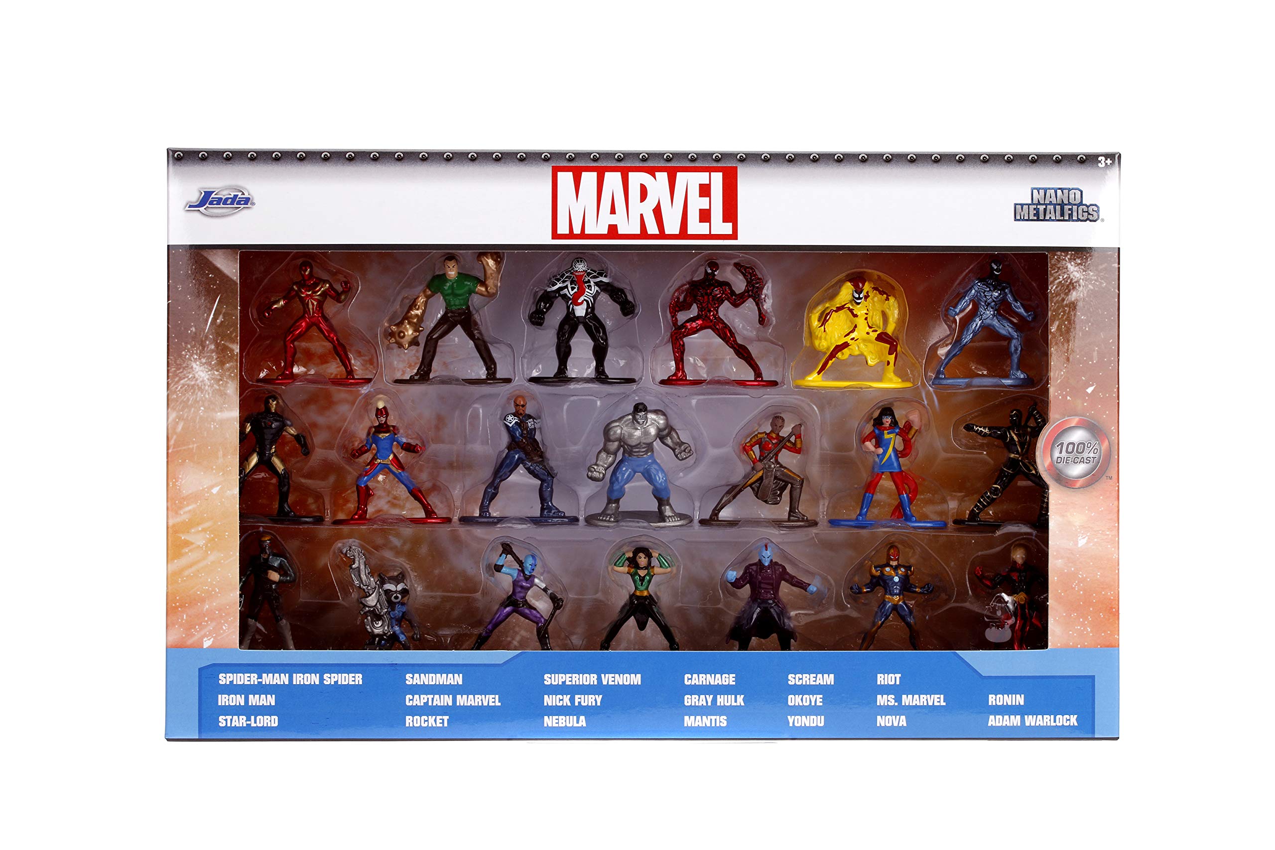 Jada Toys Nano Metalfigs Marvel Classic Comic diecast Figures 20 Pack Wave 3 5