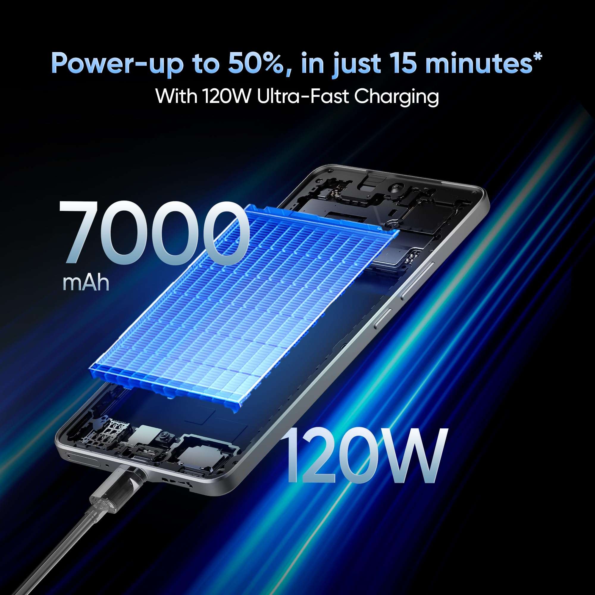 realme GT 7T (IceSense Black,12GB+512GB) | MediaTek D8400 MAX | Strongest Battery Combo 7000mAh + 120W | AI 4K 60FPS Travel Camera | 360° Cooling IceSense Design with Graphene | 6000 nits Display 3