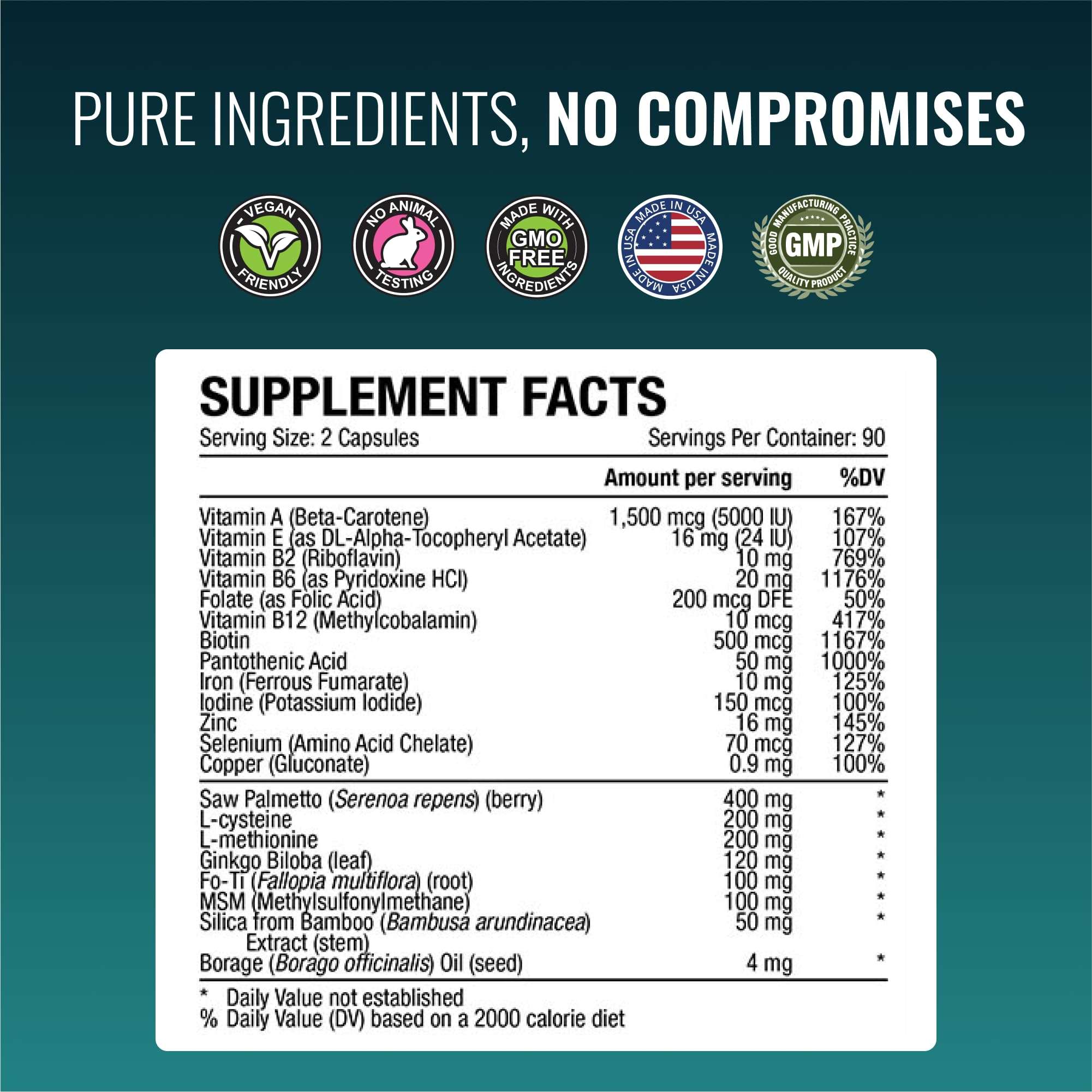 Approved Science Hairprin - Promote Hair Regrowth and Help Boost Scalp Circulation - 180 Vegan Friendly Capsules - Pack of 2 5