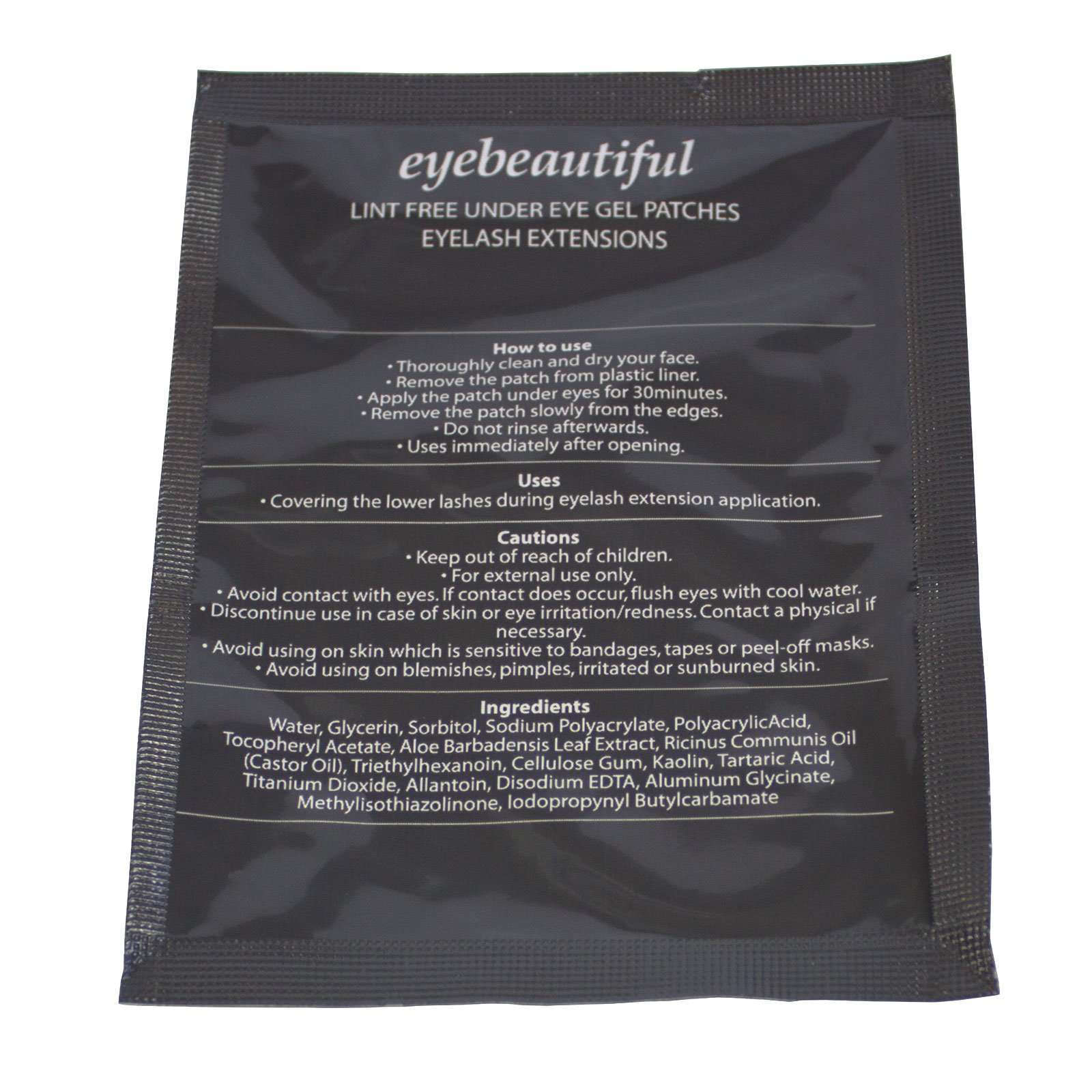 Eyelash Extension Under Eye Gel Lint Free Pad Patches Mask 25 pairs 4