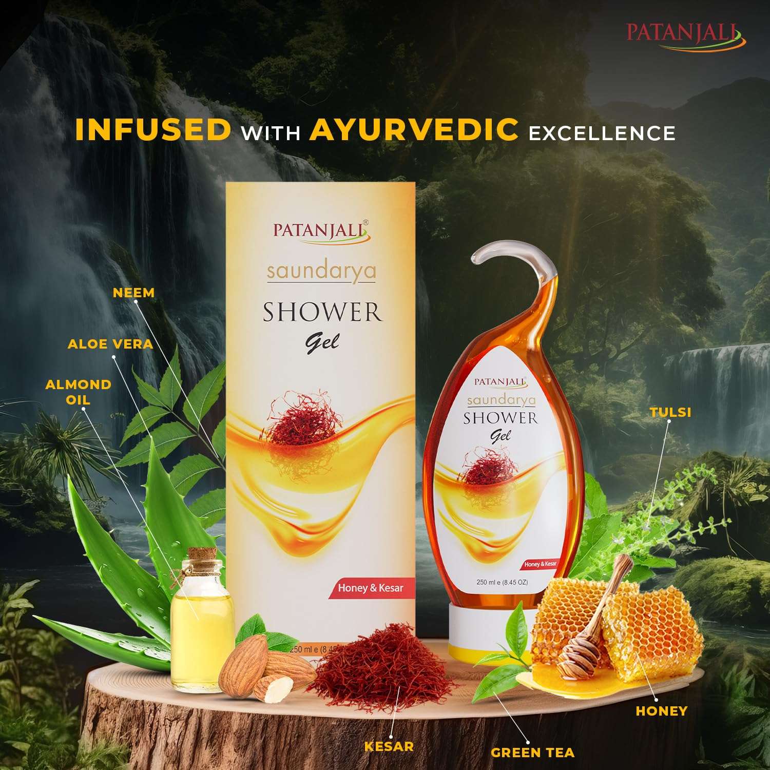 Patanjali Shower Gel 250ml (Pack of 2), for Refreshing and Cleansing the Skin with Natural Ingredients for Daily Use 6