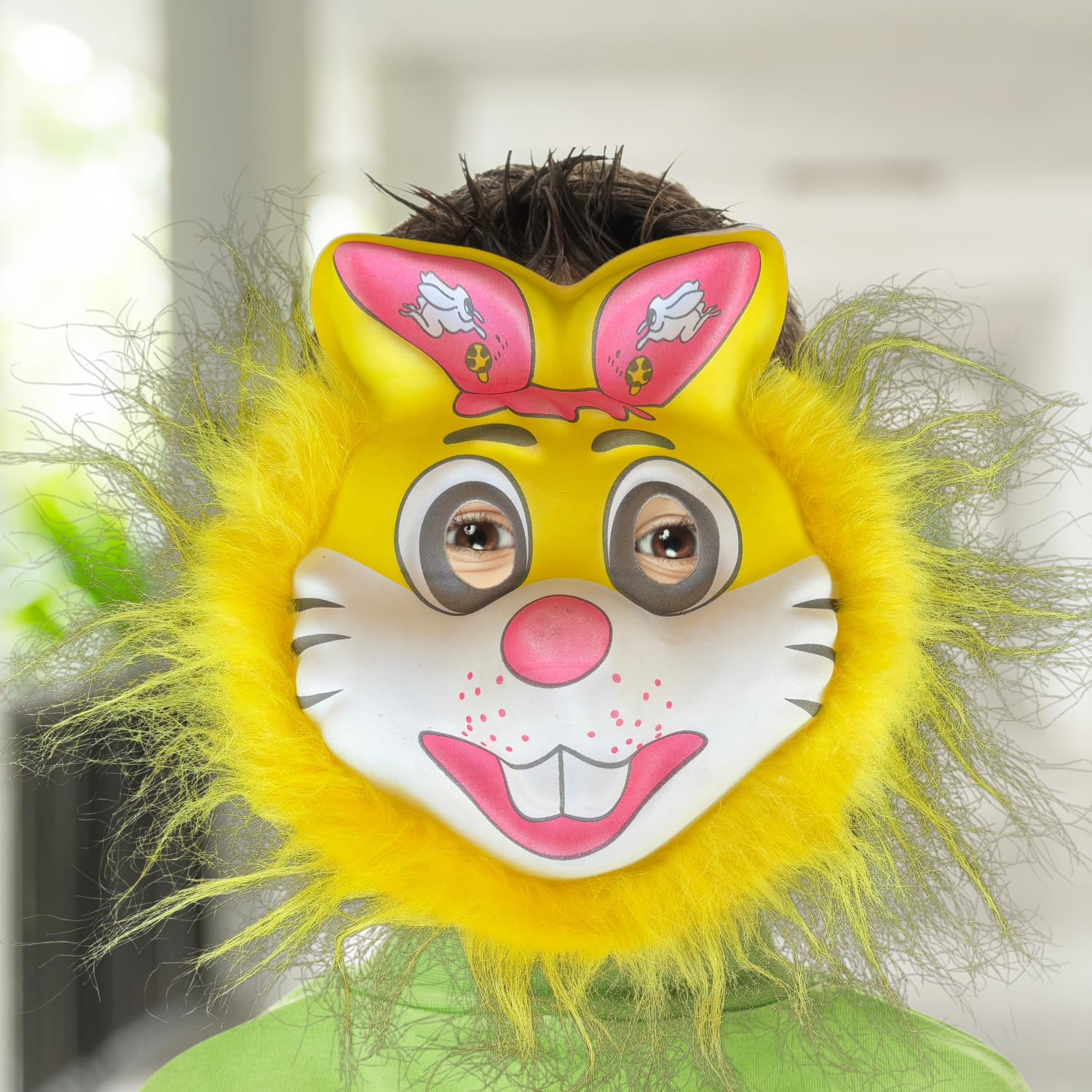 Salvus APP SOLUTIONS Colorful Protection: Holi Face Mask with Elastic - Celebrate Safely in Style with Festive Patterns, Comfortable Fit, and Reusable (Yellow_6x8 inch) 6