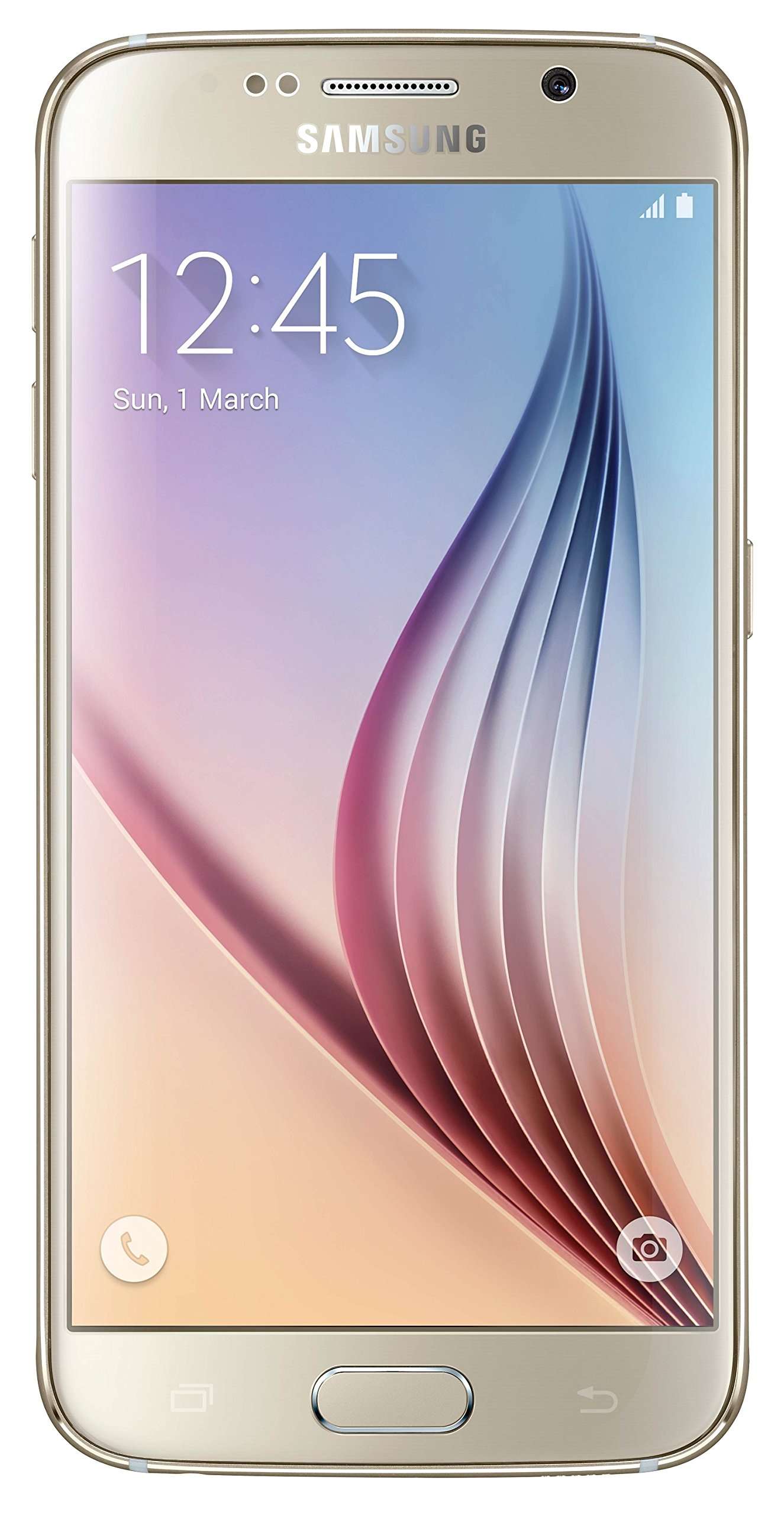 Samsung Galaxy S6 G920i 64GB Unlocked GSM 4G LTE Octa-Core Phone w/ 16MP Camera - Gold Platinum 1