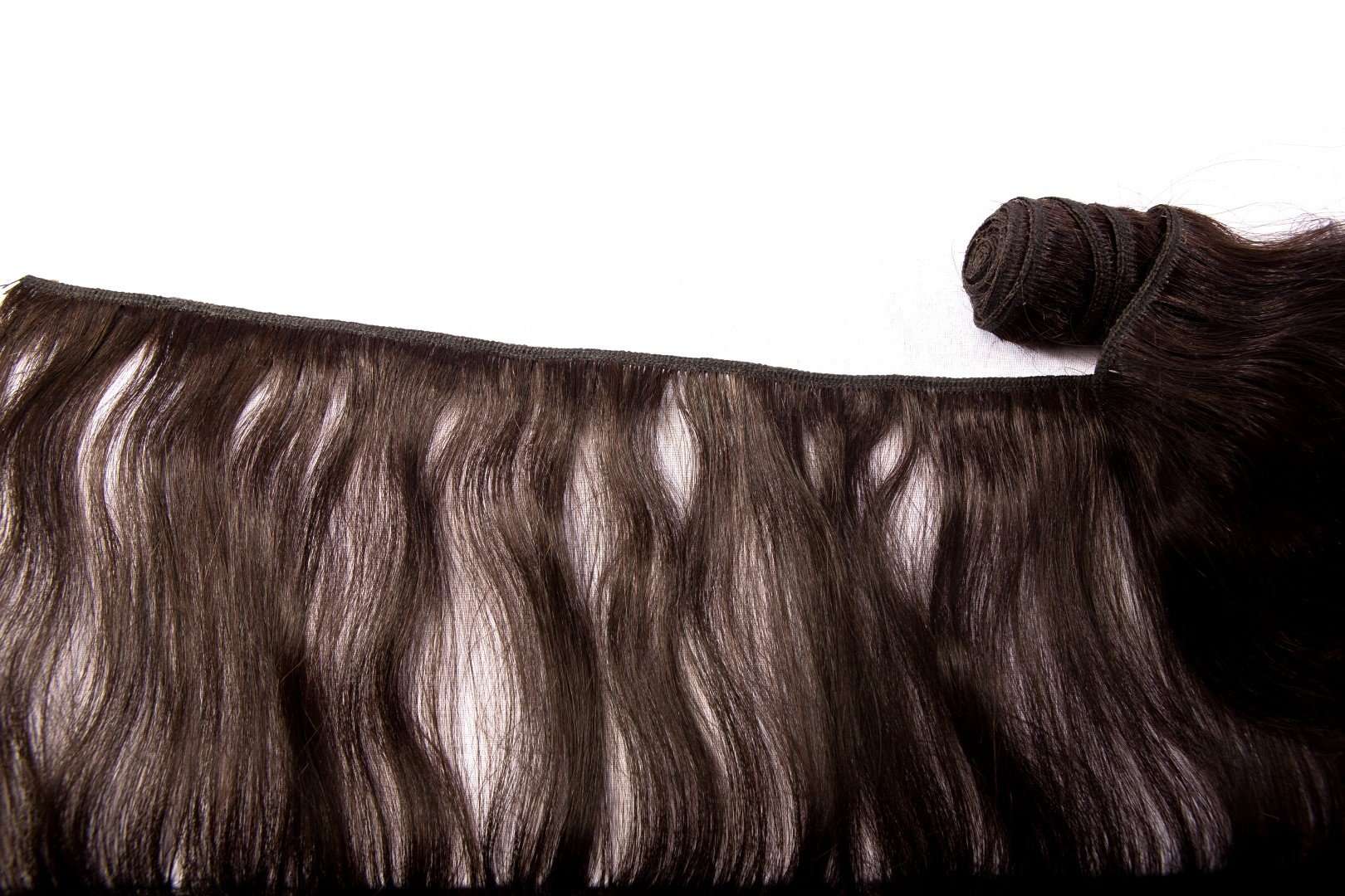 Remy Pure Natural Wavy Machine Weft - 12 Inch Hair Extension 6