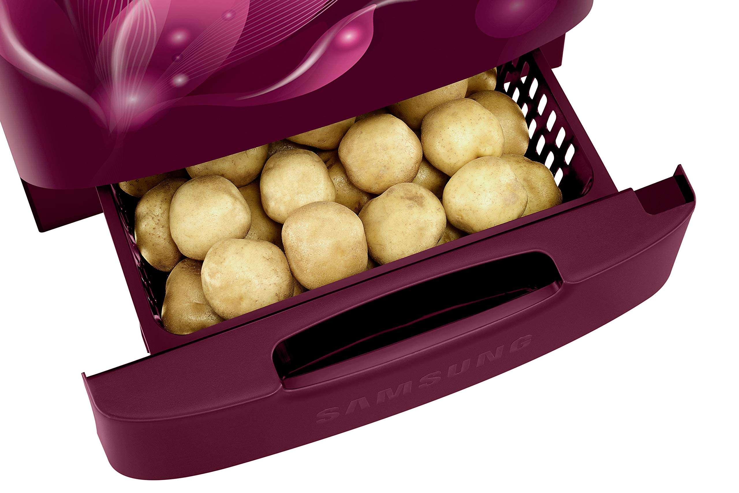 Samsung 192 L 2 Star Direct Cool Single Door Refrigerator (RR20A181BR8/HL, SAFFRON RED, Base Stand with Drawer, 2022 Model) 5