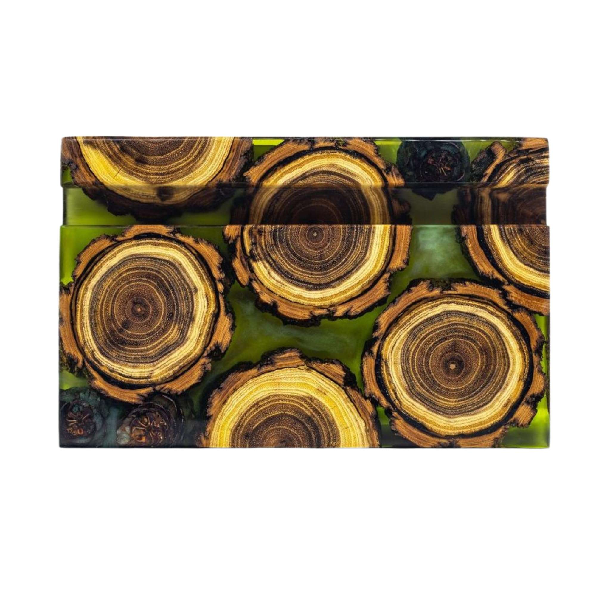 Wood Resin Phone Holder, Epoxy and Wood Phone Stand, Stylish & Portable Phone Stand, Best Holiday Gifts for Employees, Gift for Her Him (Custom) 3