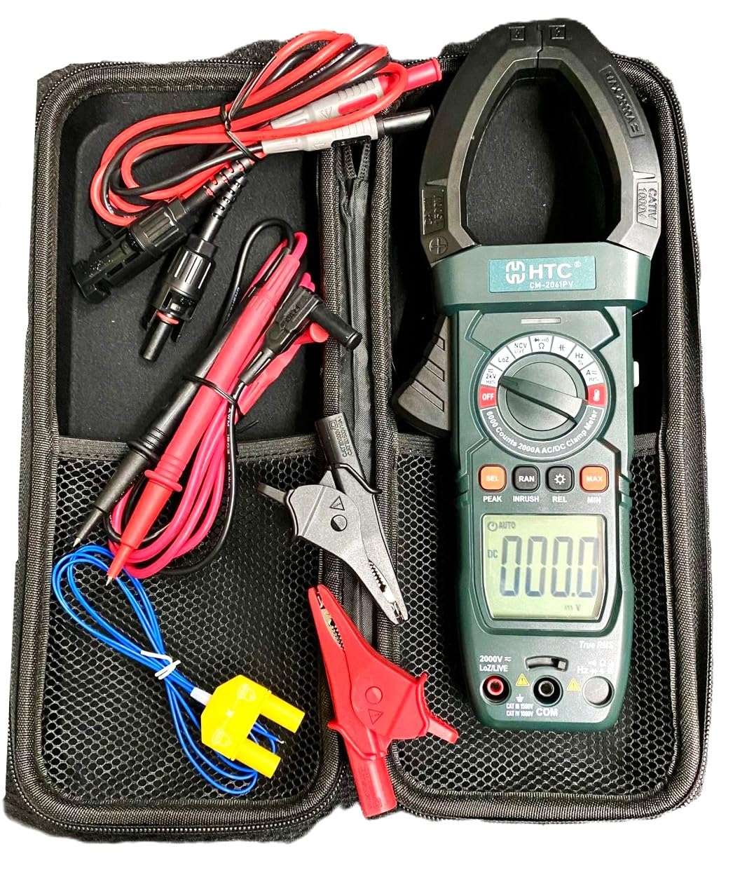 HTC CM 2061PV 2000 AC/DC TRMS SOLAR PV DIGITAL CLAMP METER By Skyking ® 4