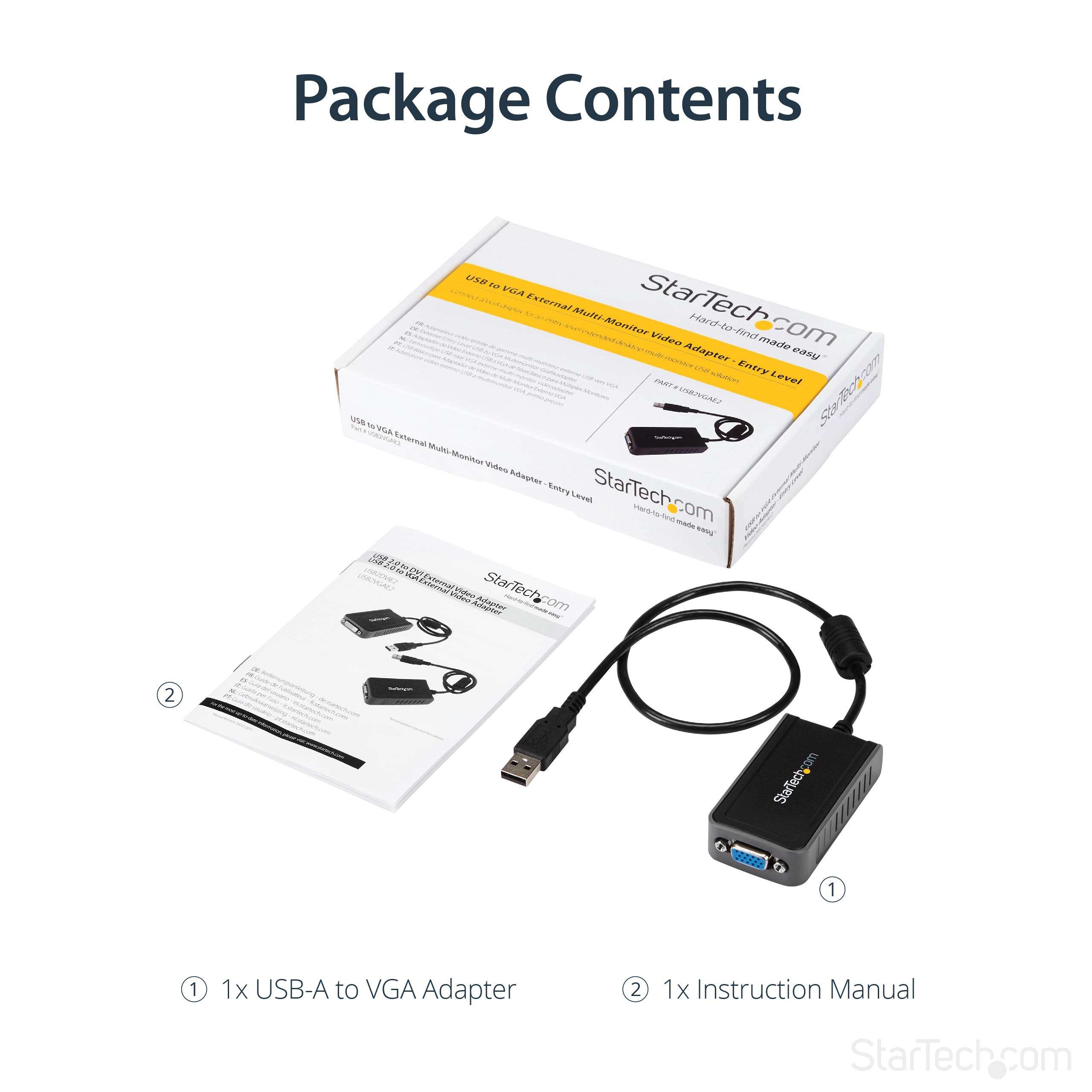 StarTech.com USB 2.0 to VGA Adapter, USB to VGA Monitor Converter for Windows, 1440x900 (no support for macOS/ChromeOS/Linux) 6