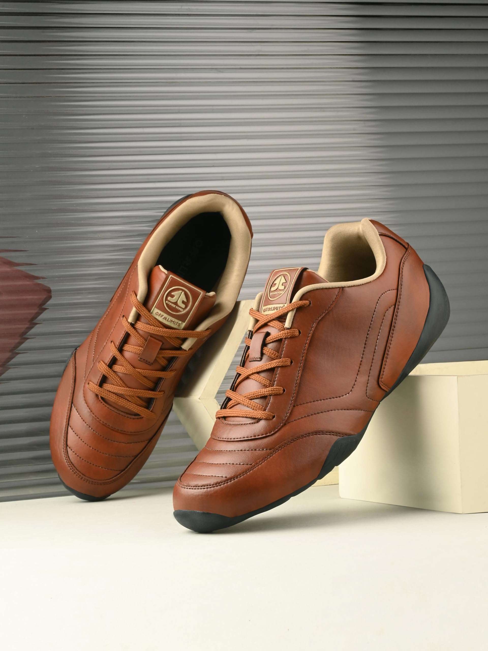 OFF LIMITS Men Speed CAT, Casual Shoes, Crazy Horse/TAN, UK 11 2