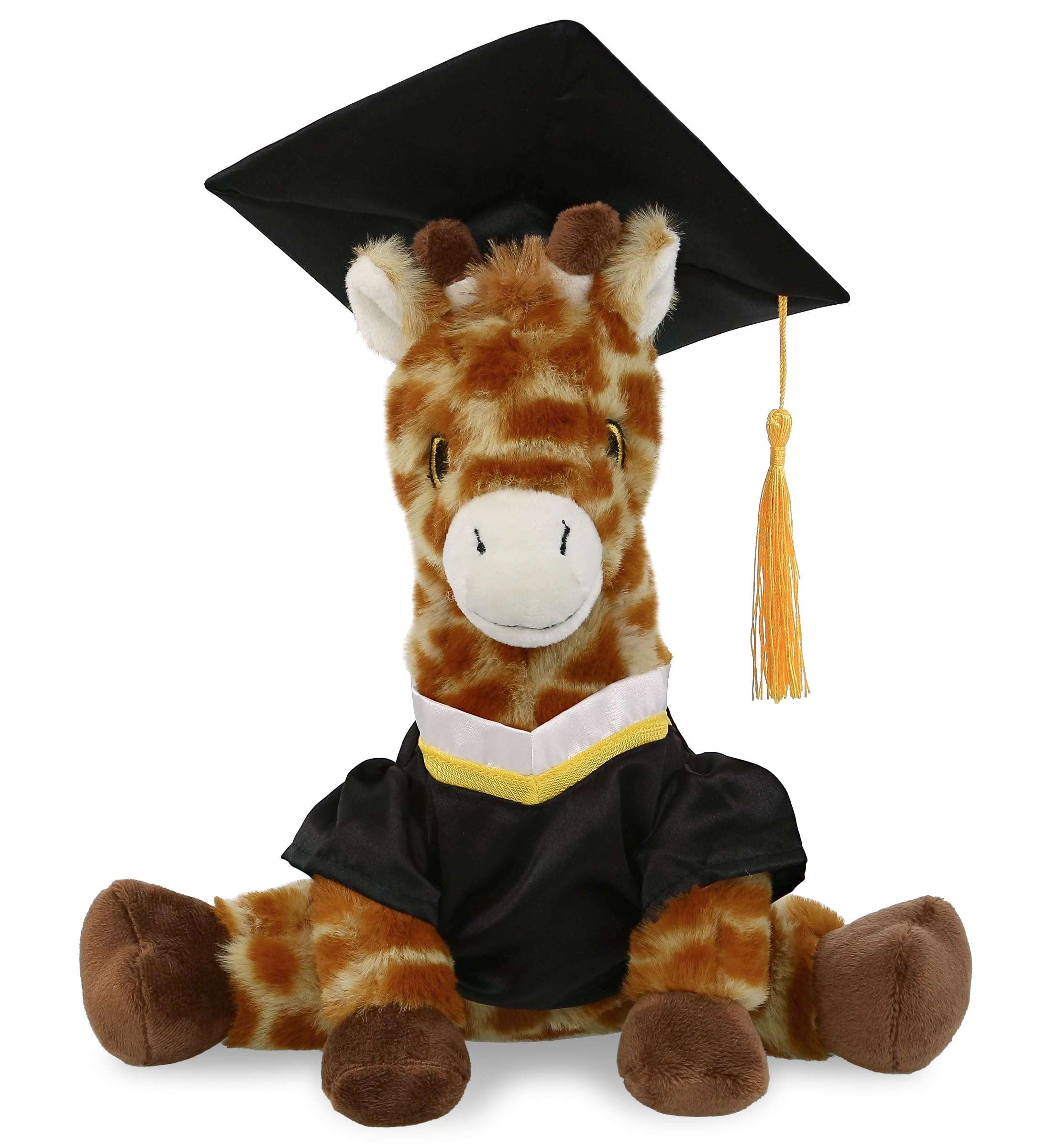 DolliBu Giraffe Graduation Plush Toy - Super Soft Giraffe Plush Graduation Stuffed Animal Dress Up with Graduation Gown and Cap with Tassel Outfit - Congratulatory Graduation Gift - 10 Inches 1