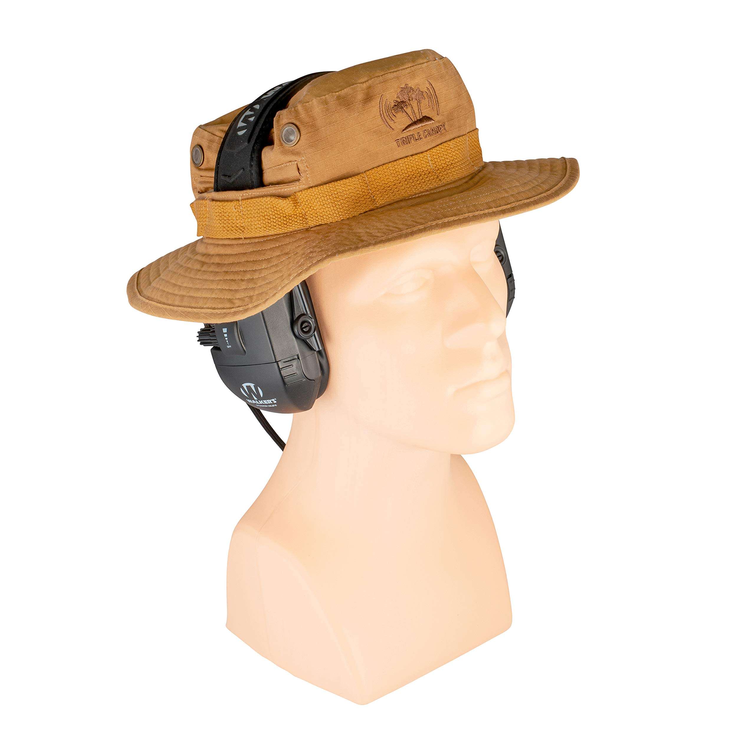TCG Boonie Hat with Headphone Ear Protection Compatibility 7 5/8 Coyote Brown 1