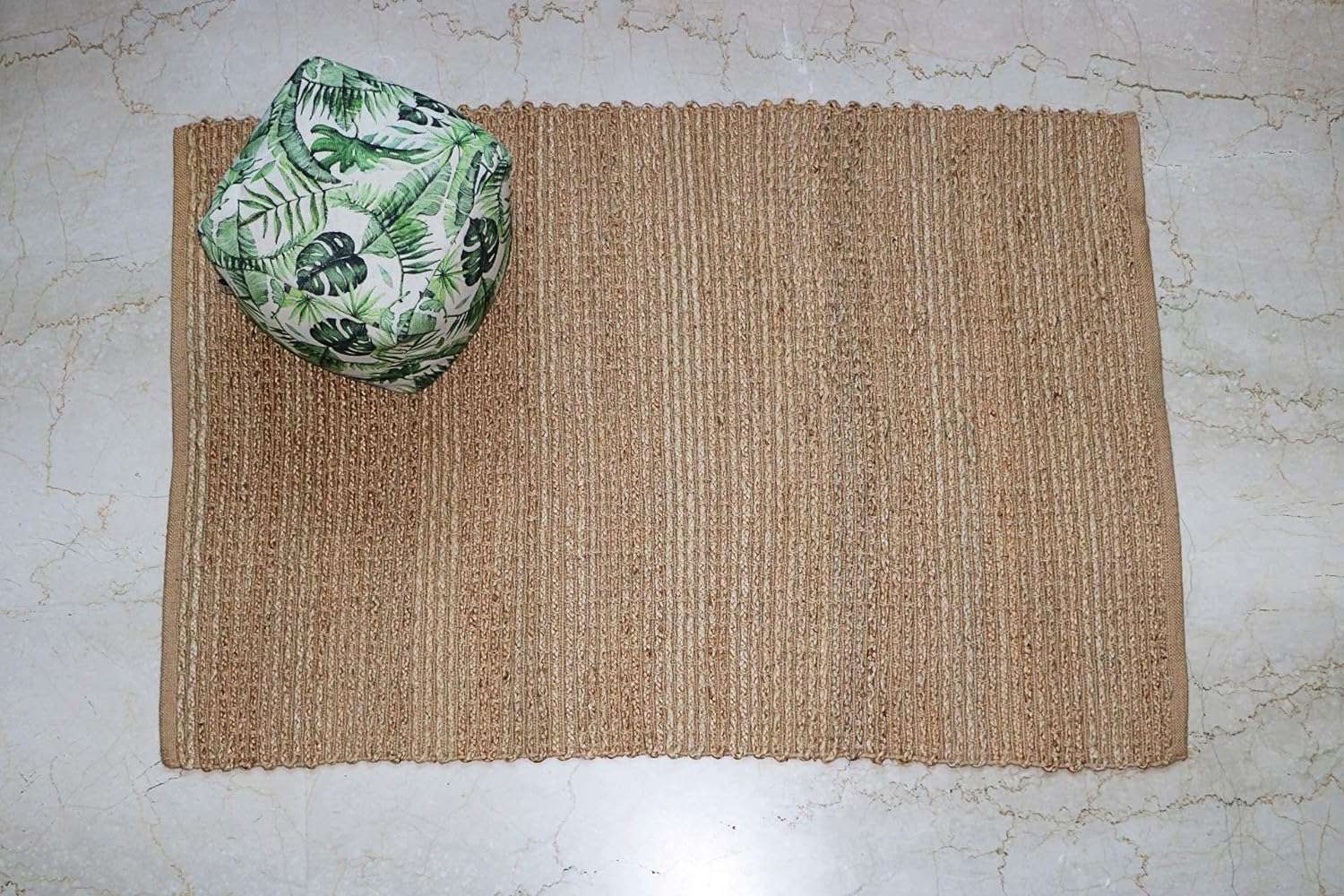 THE HOME TALK Natural Handcrafted Braided Jute Rug-150X240CM|Traditional Carpet for Living Room,Kitchen,Entryway,Bedroom,Dining Room|Rustic Bohemian Decor|Durable,Anti-Skid Carpets for Centre Table 5