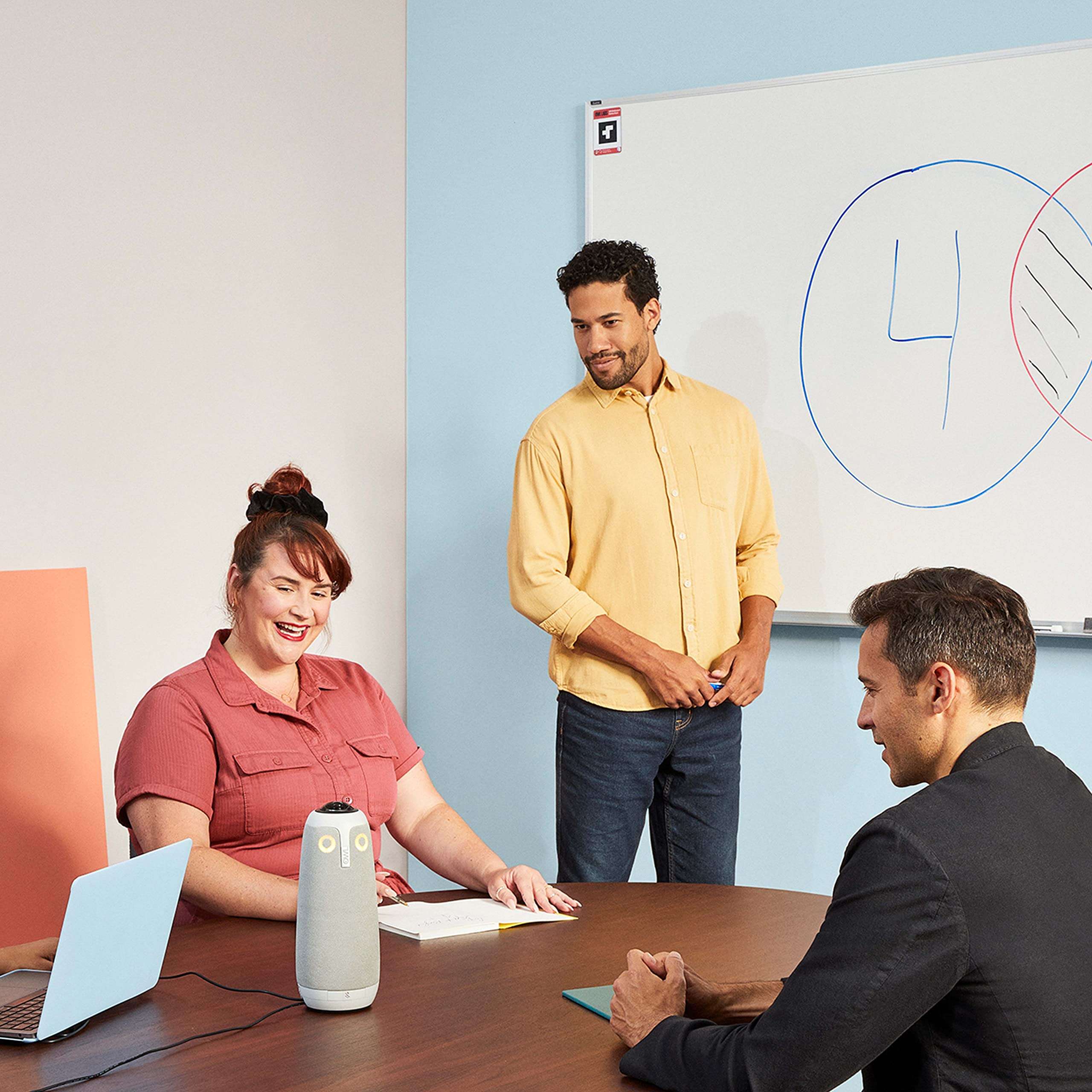 Meeting Owl 3 + Whiteboard Owl Camera — Intelligent Hybrid Video Conferencing Bundle (Automatic Speaker Focus & Whiteboard Enhancement) 3