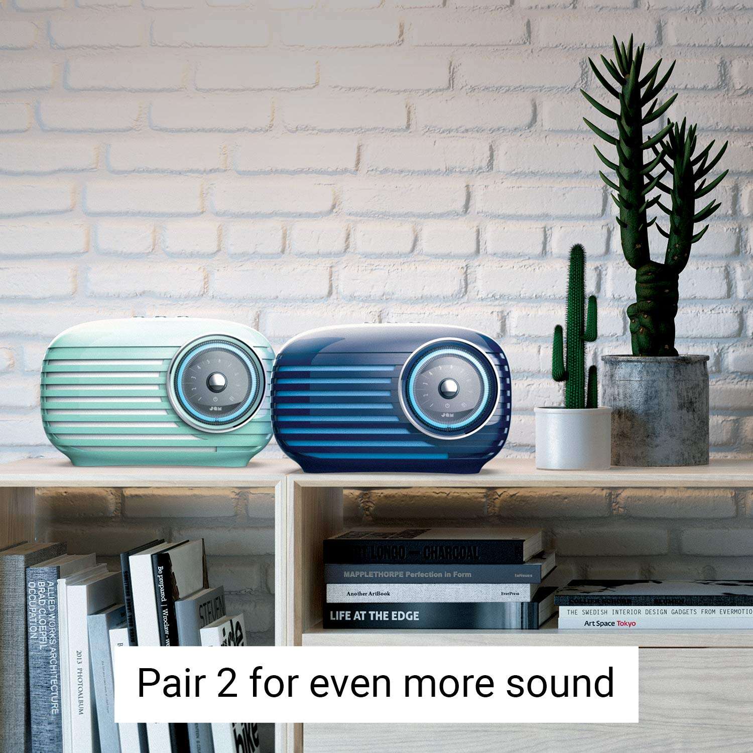 JAM Retro Classic Vintage Blutooth Speaker, 16 Hours Play Time, Aux-in Port, USB Charging, Blue 5