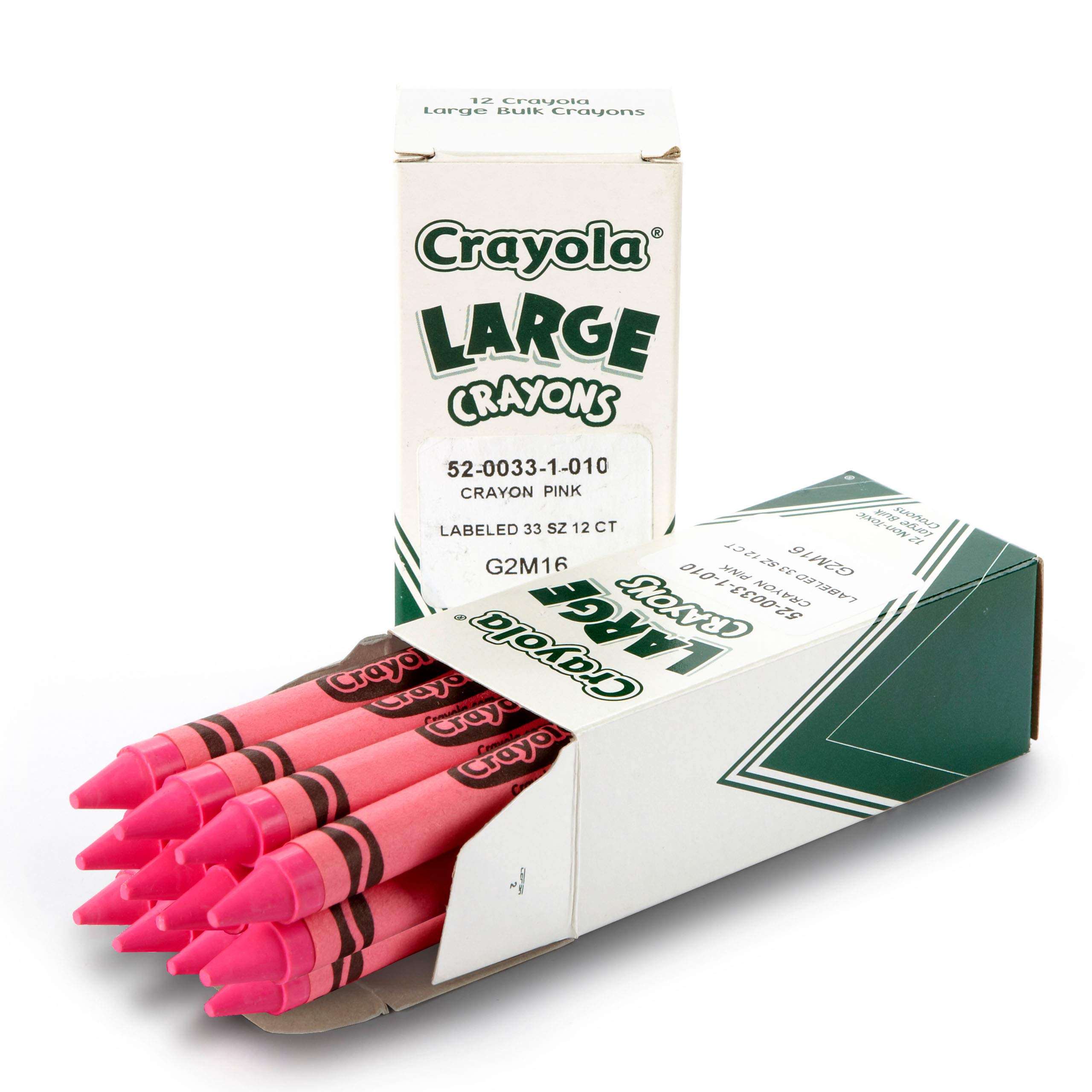 Crayola Large Crayons, Carnation Pink, Art Tools for Kids, 12 Count, 4" x 7/16" 1