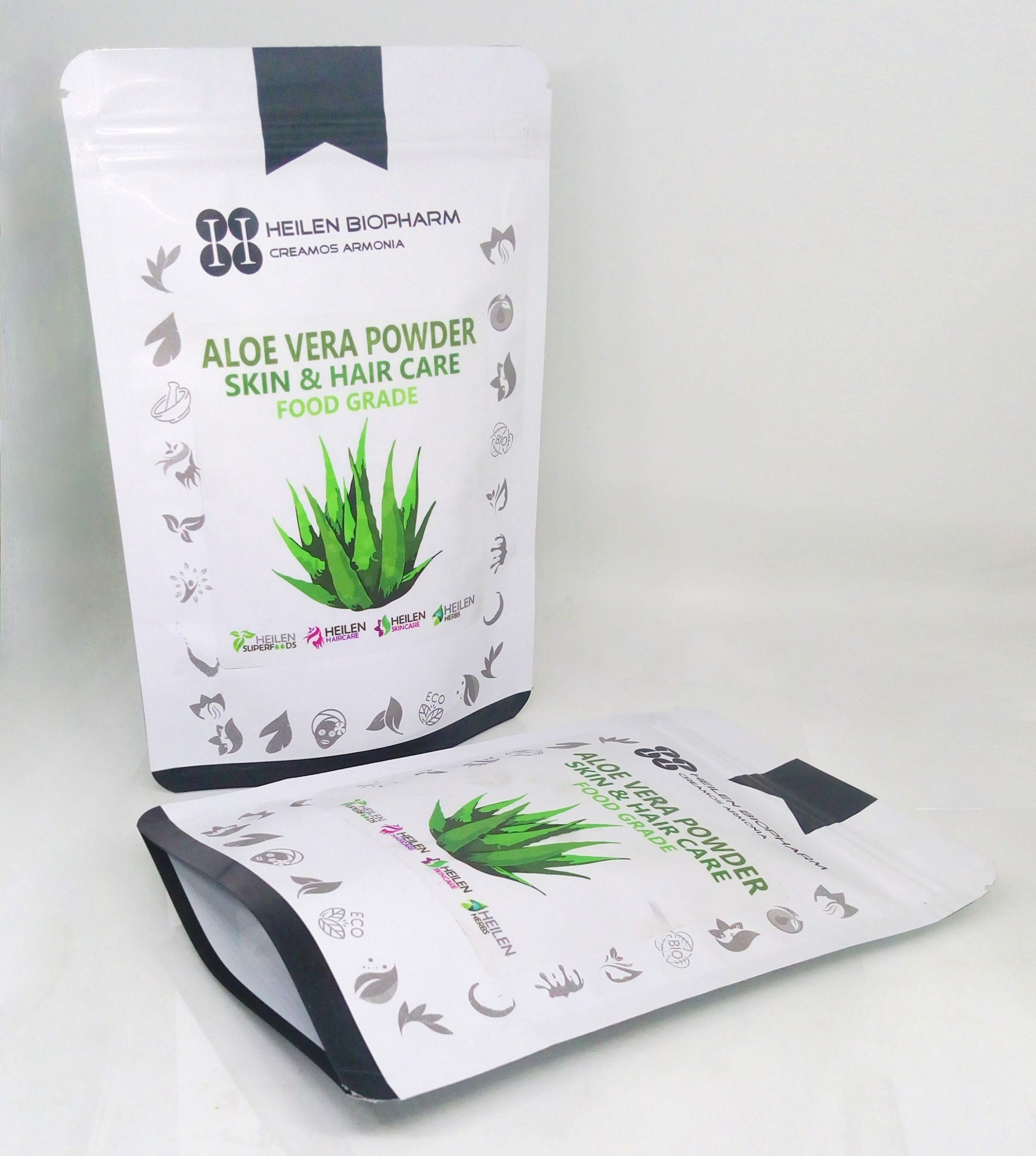 Heilen Biopharm Aloe Vera Leaf Powder For Skin & Hair Improvement - 400 gram Pack of 1 4