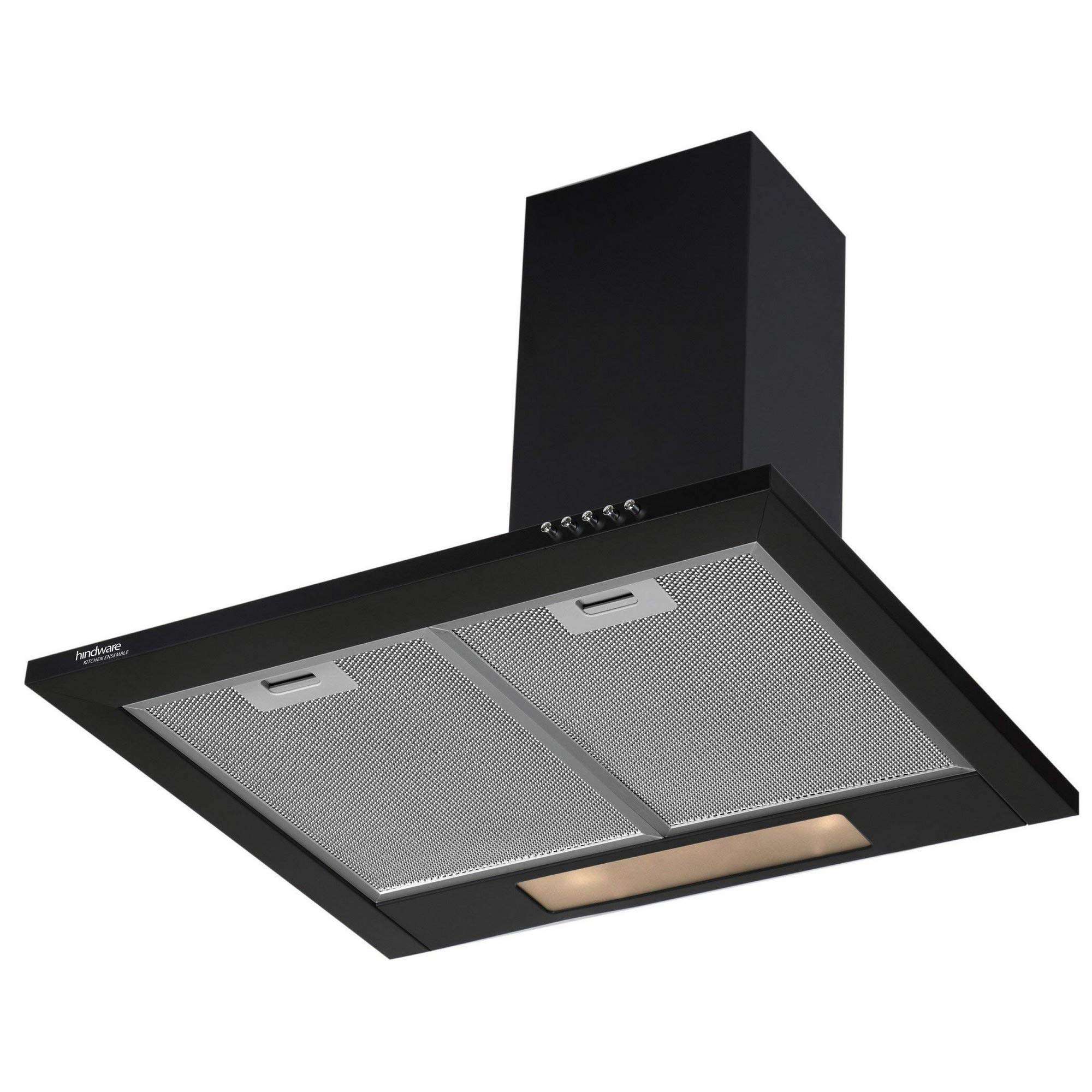 Hindware 60cm 700 m3/hr Chimney (Clarissa Black 60, 2 Cassette Filters, Black) 4