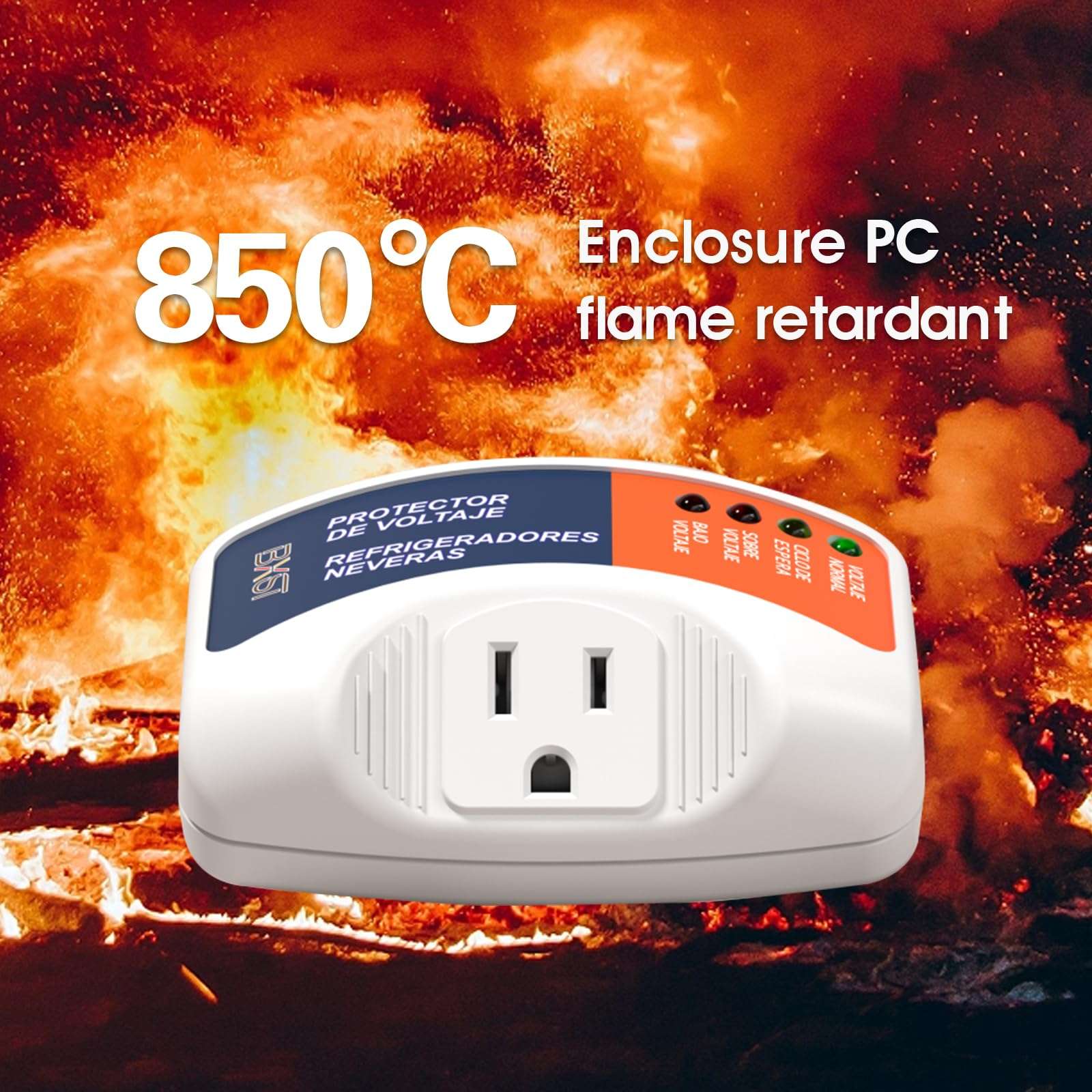 BXST One Outlet Plug in Voltage Protector for Home Protects Against High and Low Voltage Surge Protector for Refrigerator/TV/PC 120V 1800W (1 Pack)… 4