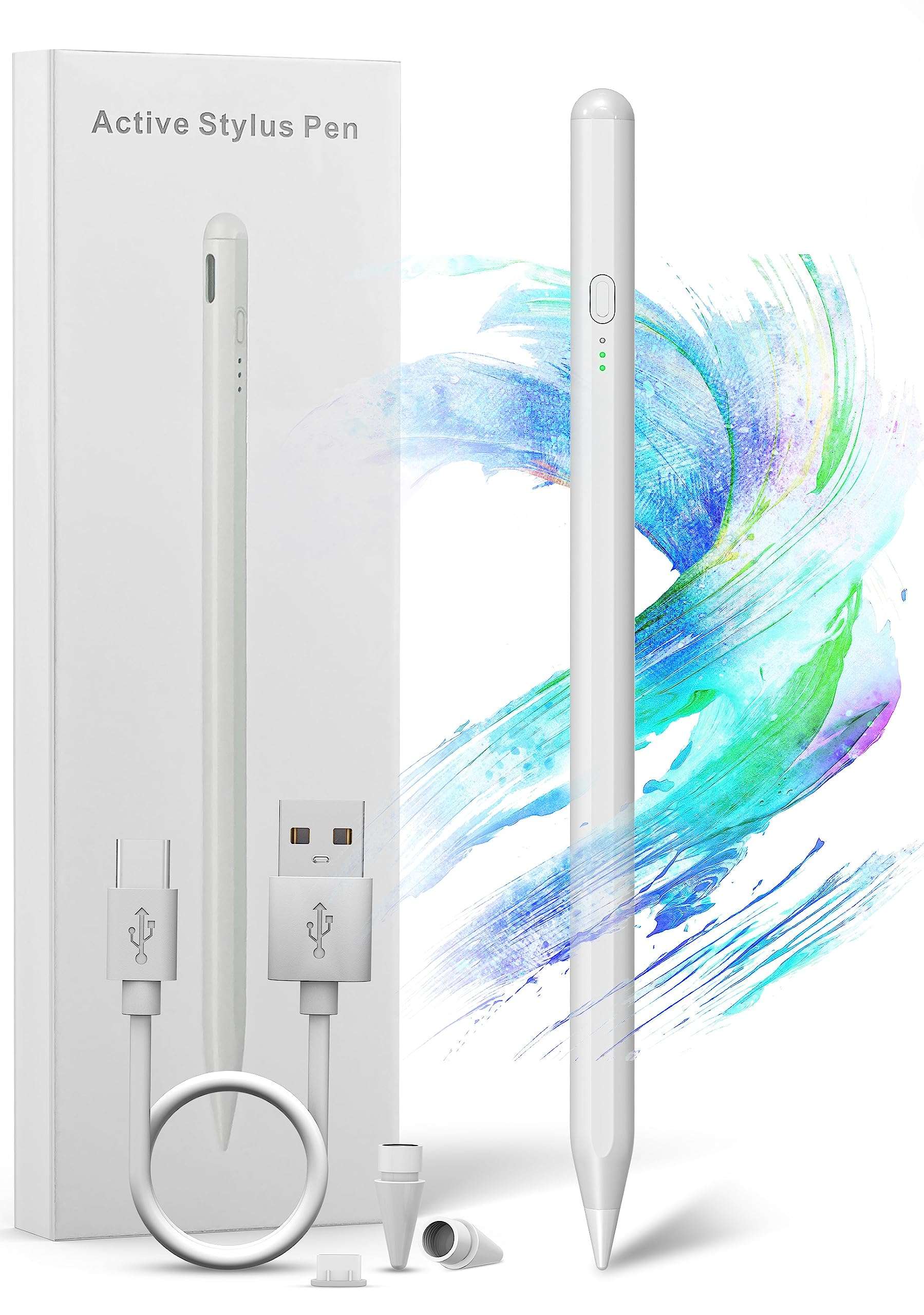 Surface Pen Stylus for Microsoft Surface Pro 11/10/9/8/X/7/6/5/4/3 - Surface 3/Go/Book/Laptop/Studio Windows Pen with Palm Rejection and Rechargeable, 4096 Pressure Sensitivity - Windows Stylus 1