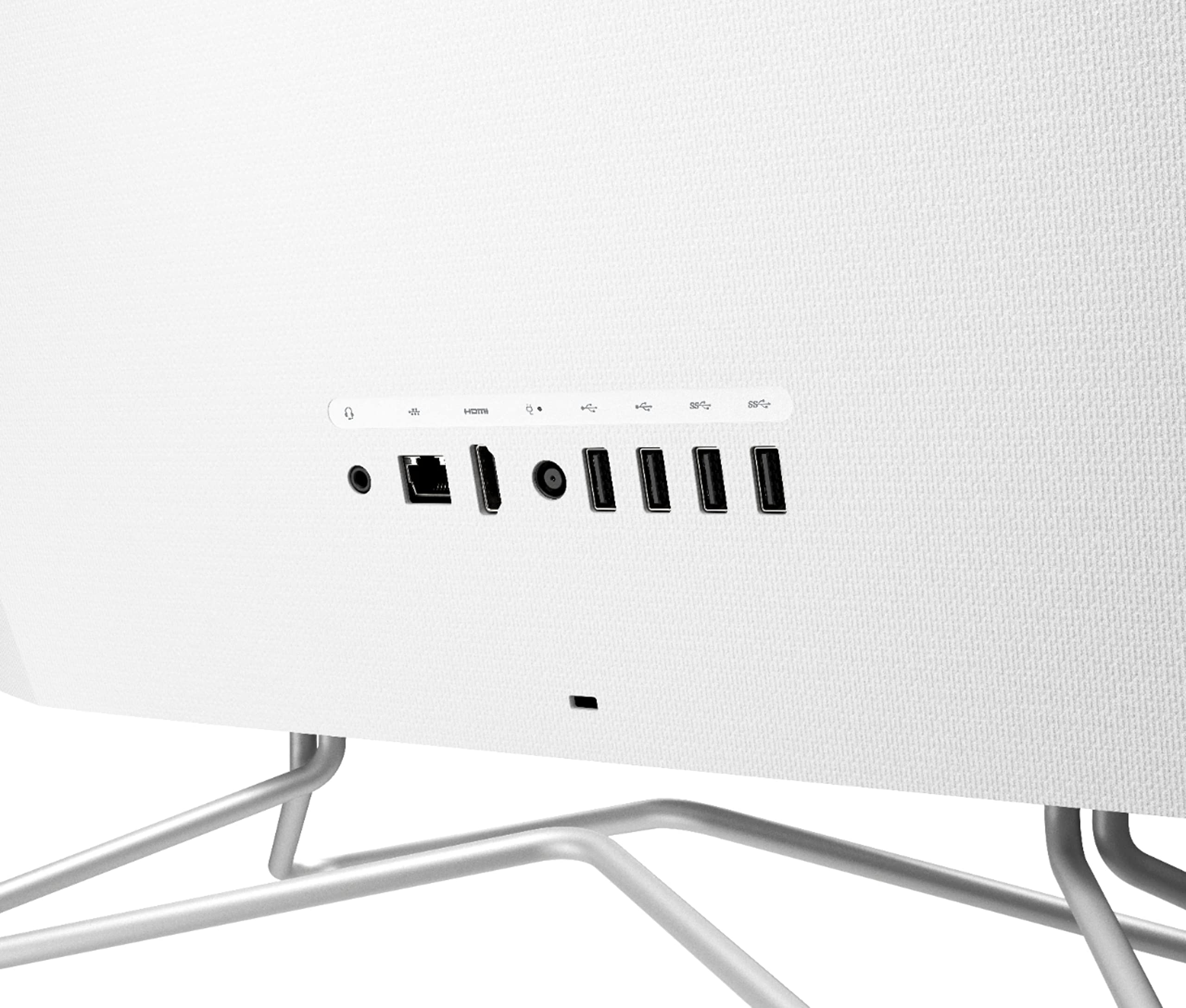 HP 24 All-in-One Desktop Computer I 23.8" FHD IPS Touchscreen (72% NTSC) I Intel 4-Core Pentium Silver J5040 I 16GB DDR4 256GB SSD I Intel UHD Graphics 605 I Win11 White + HDMI Cable 5