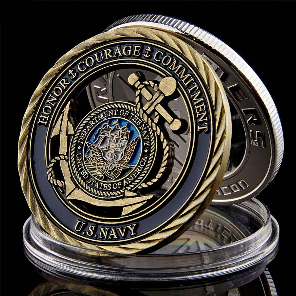 Navy Core Values Challenge Coin Collector's Medallion 2
