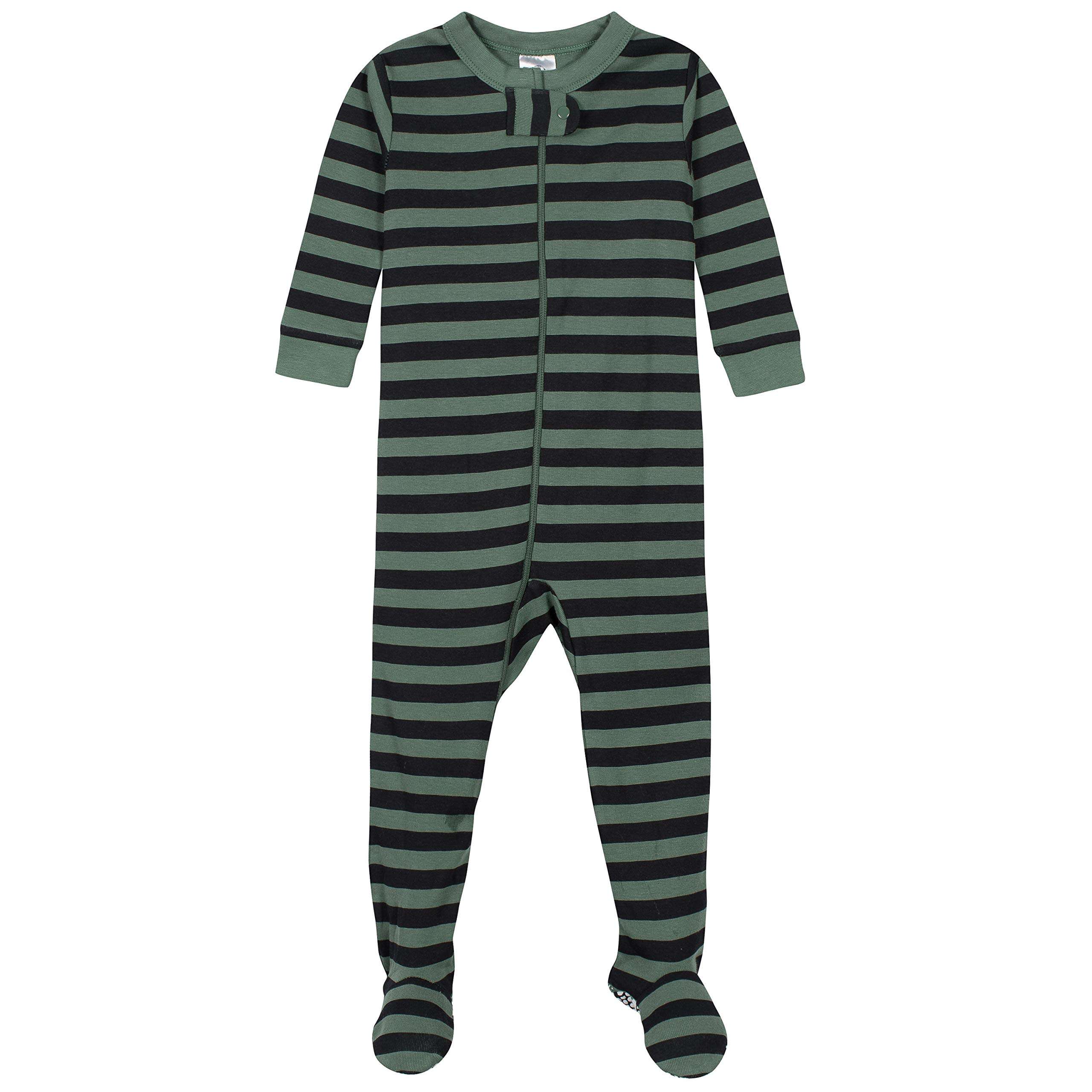 Gerber Baby Boys' 4-Pack Footed Pajamas, Bears & Trucks Grey, 9 Months 3