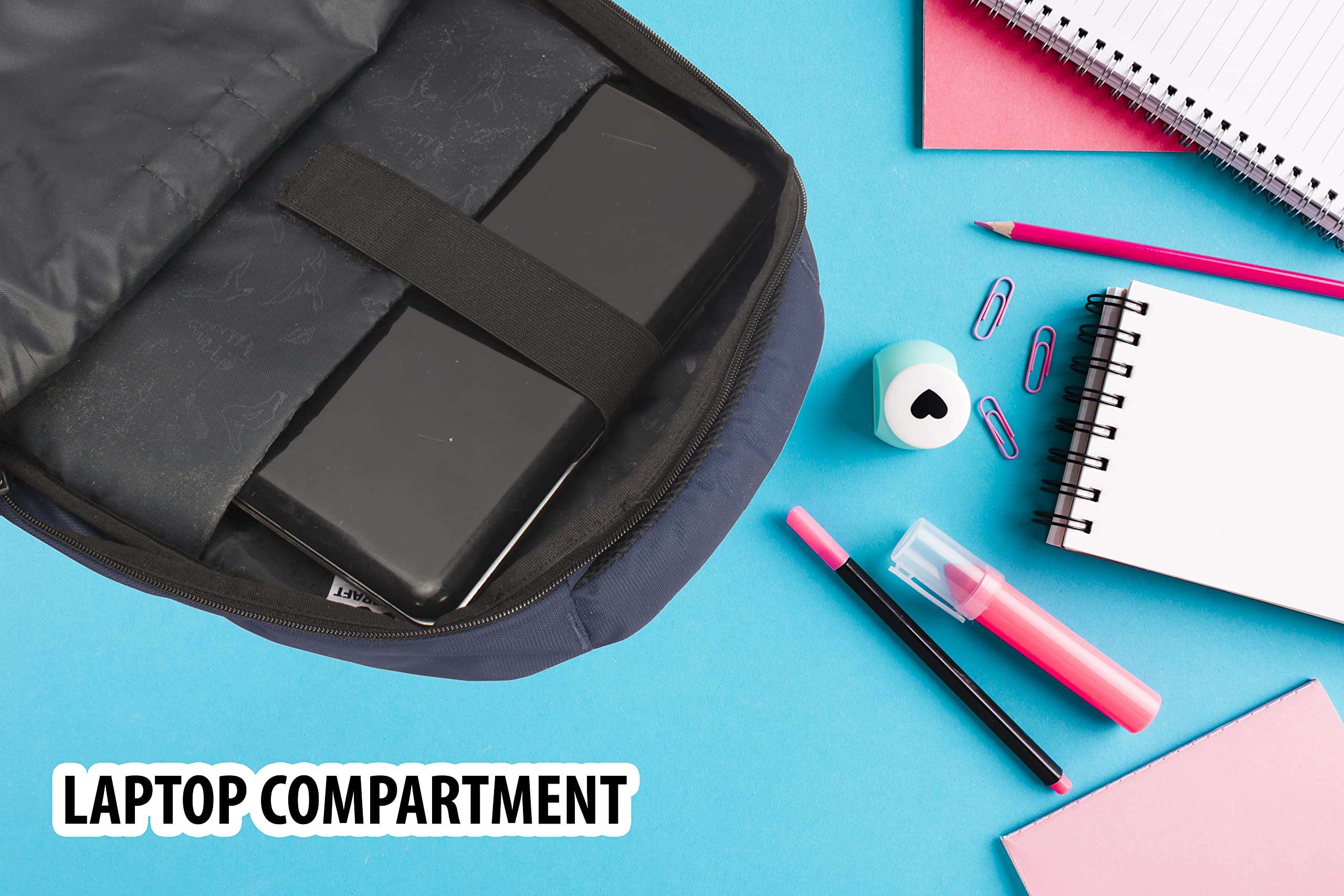 Wildcraft Polyester 34 liters Multi-Colour Casual Backpack (NAVY BLUE) 6