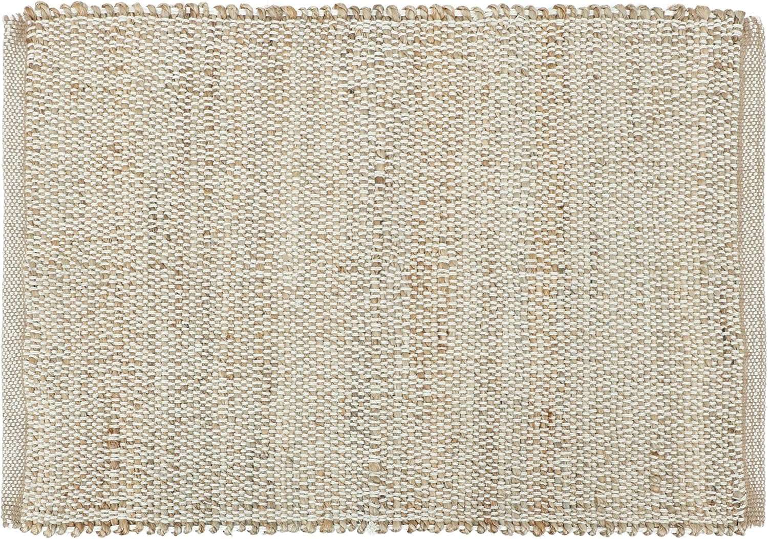 THE HOME TALK Natural Handcrafted Jute Cotton Rug- 2X3 FT|Traditional Carpet for Living Room,Kitchen,Entryway,Bedroom,Dining Room|Rustic Bohemian Decor|Durable & Anti-Skid Carpets for Centre Table 2