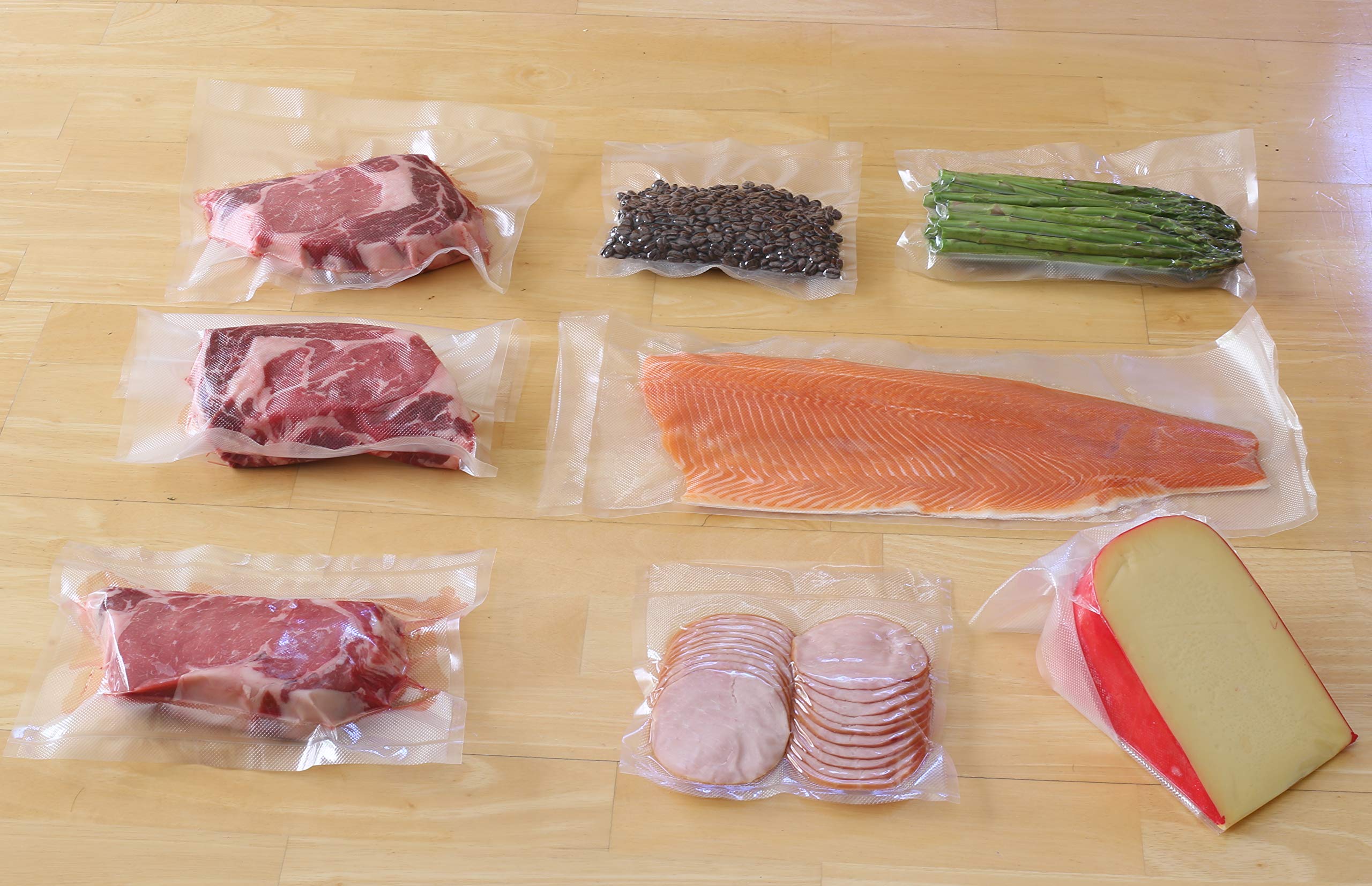Simple Houseware Vacuum Sealer Bags 8'' x 16' Sous Vide Roll, 3-Pack 6
