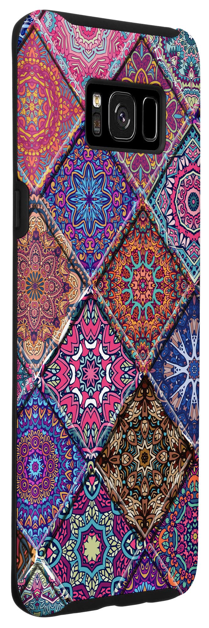 Galaxy S8+ Indian Hippie Bohemian Psychedelic Ethnic Mandala Flowers Case 3