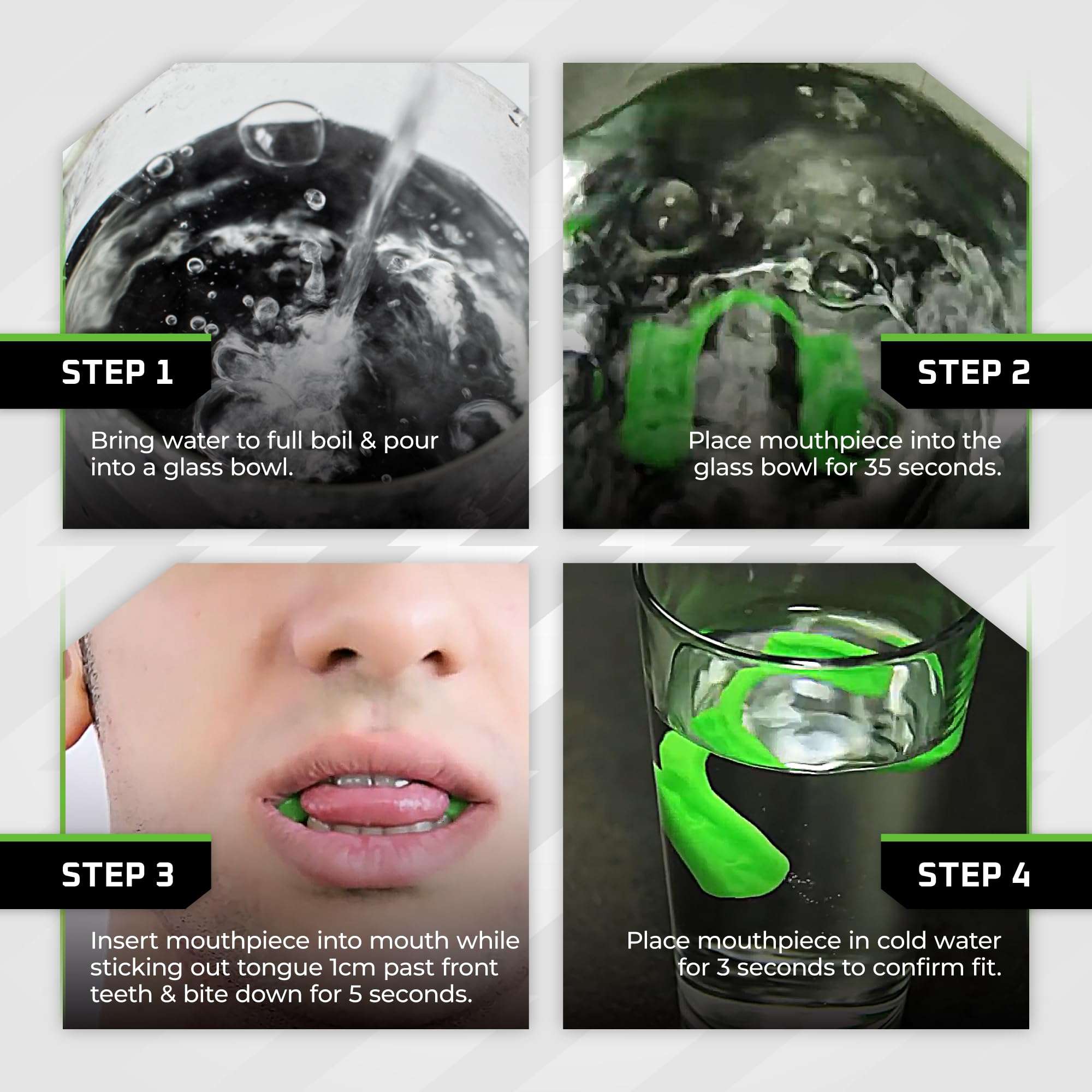 New Age Performance 5DS Core Mid Profile Fitness Mouthpiece, Enhance Athletic Performance for Weightlifting, Endurance, and All Non-Contact Sports, Clear 6