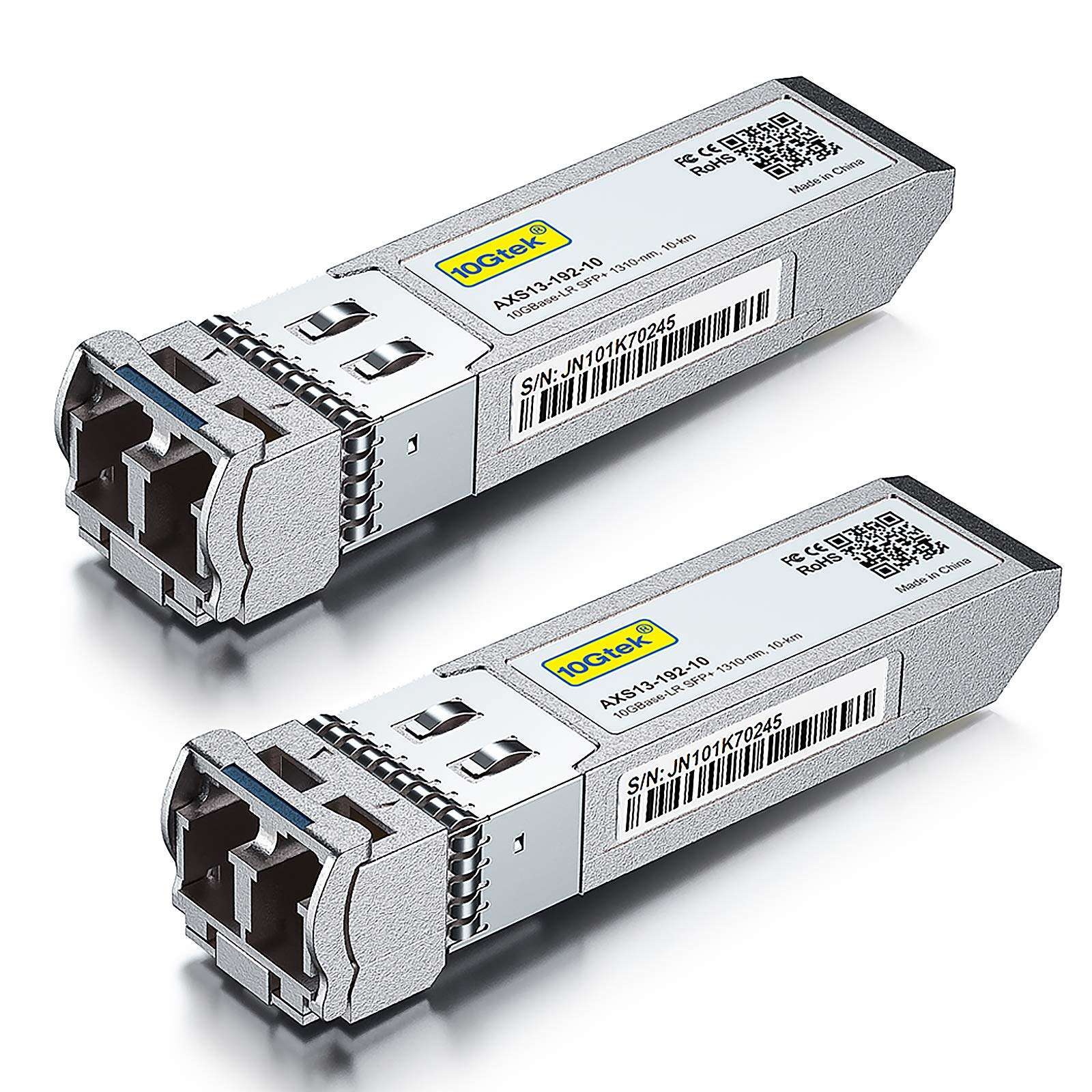 1 Pack of 1-Meter LC to LC OS2 Fiber Patch Cable & 2 Pack of Industrial Grade 10GBase-LR SFP+ Transceiver 3