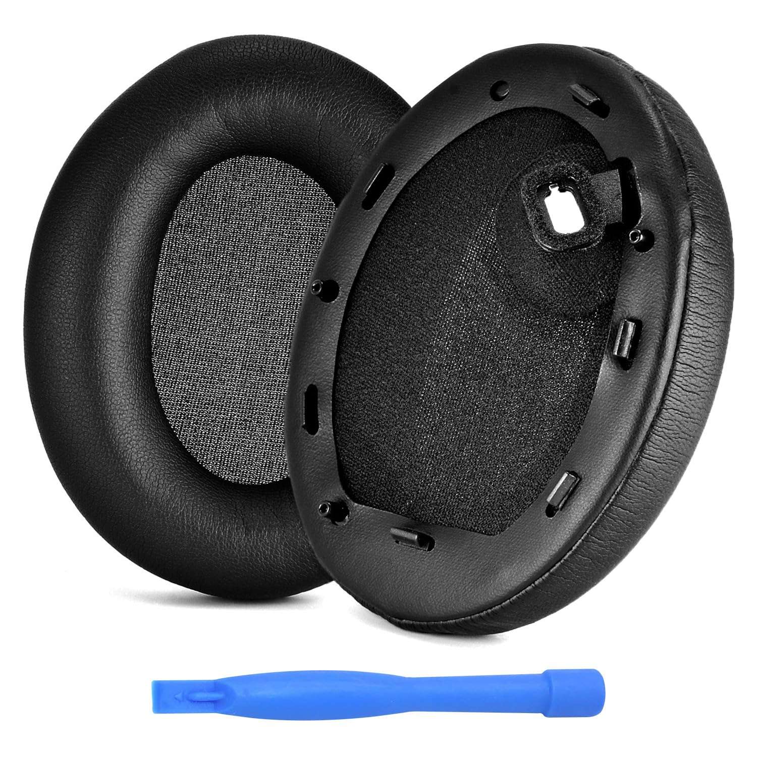 Ear Pads Replacement for Sony WH-1000XM4 Noise Cancelling Headphone by MMOBIEL - Memory Foam and Protein PU Ear Pad Cushions - Noise Isolation Earpads Replacement – Black 1