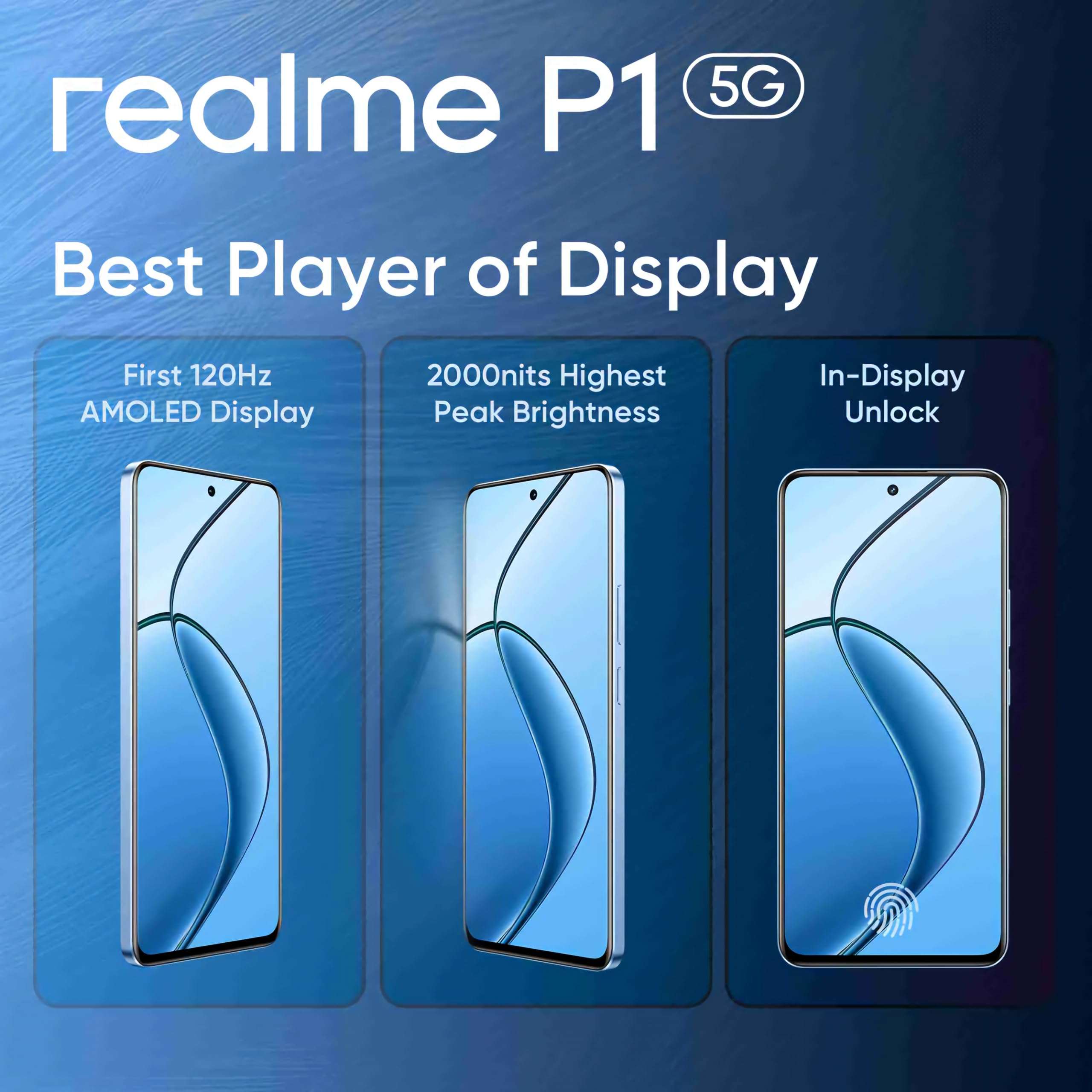 realme P1 5G (Feather Blue, 8GB RAM, 256GB Storage) 3