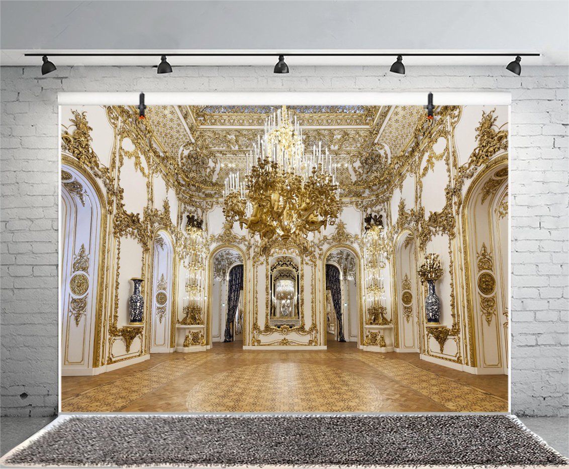 Yeele 7x5ft Luxurious Palace Backdrop for Photography Chandelier Arch Door Noble Hotel Background Kids Adult Photo Booth Shoot Vinyl Studio Props 4