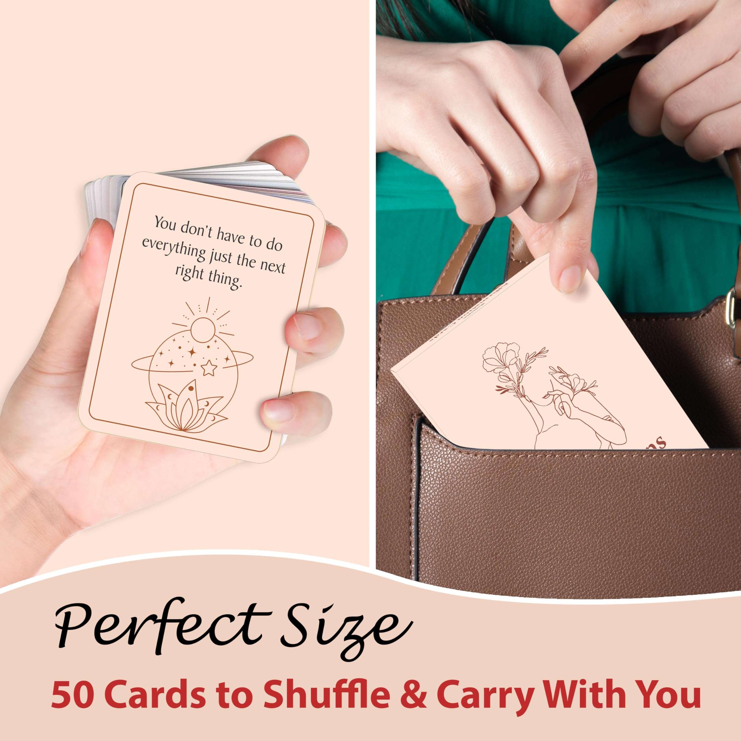 True Flair Positive Affirmations Cards for Women Daily Affirmation for Self Care and Meditation, Unique Gift For Men and Women (To Remind Who You Are) 5