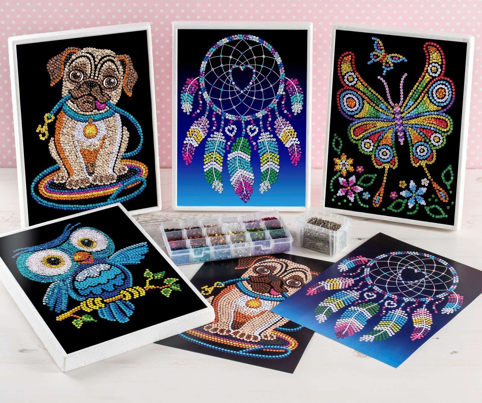 Sequin Art Sparkling Arts and Crafts Picture Kit - Owl, Multi Color 4