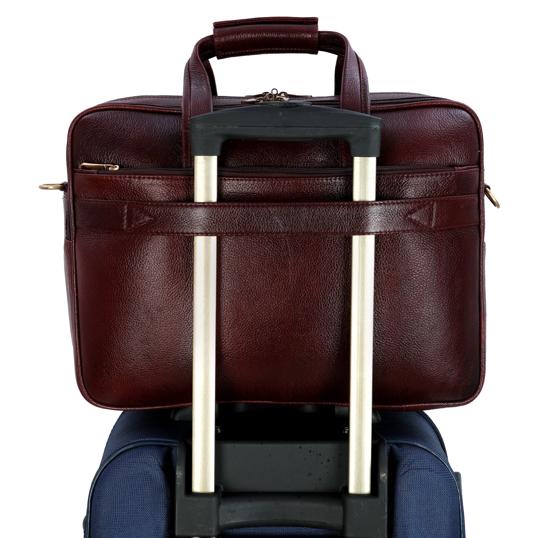 ACEKING Genuine Leather Laptop Bags For Men & Women 15.6'' Laptop Compartment Expandable Features MackBook,Notebook & Ipad Carry Case Color (BROWN) 6