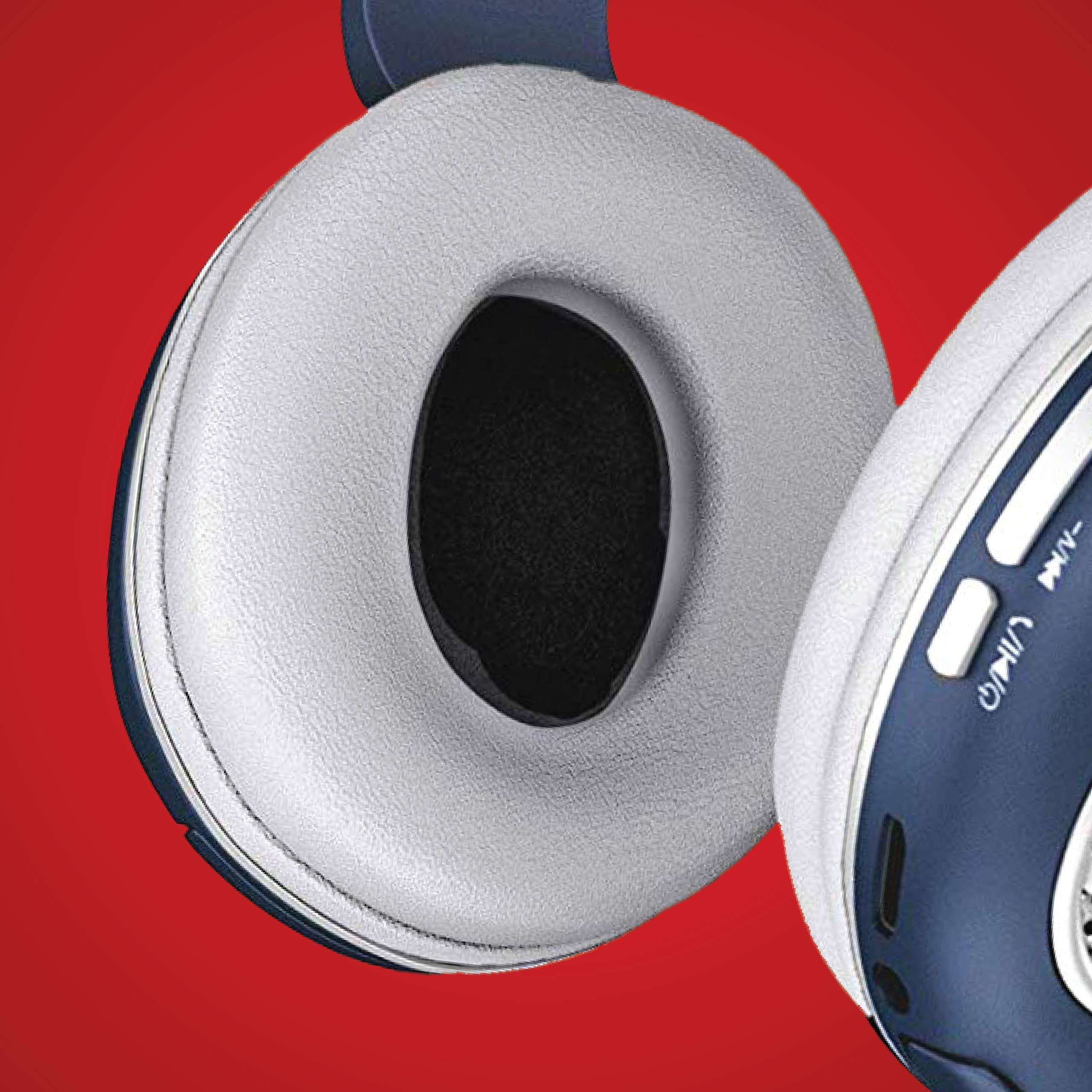 iBall Decibel BT01 Smart Headphone with Alexa Enabled – Blue, White and Silver 5