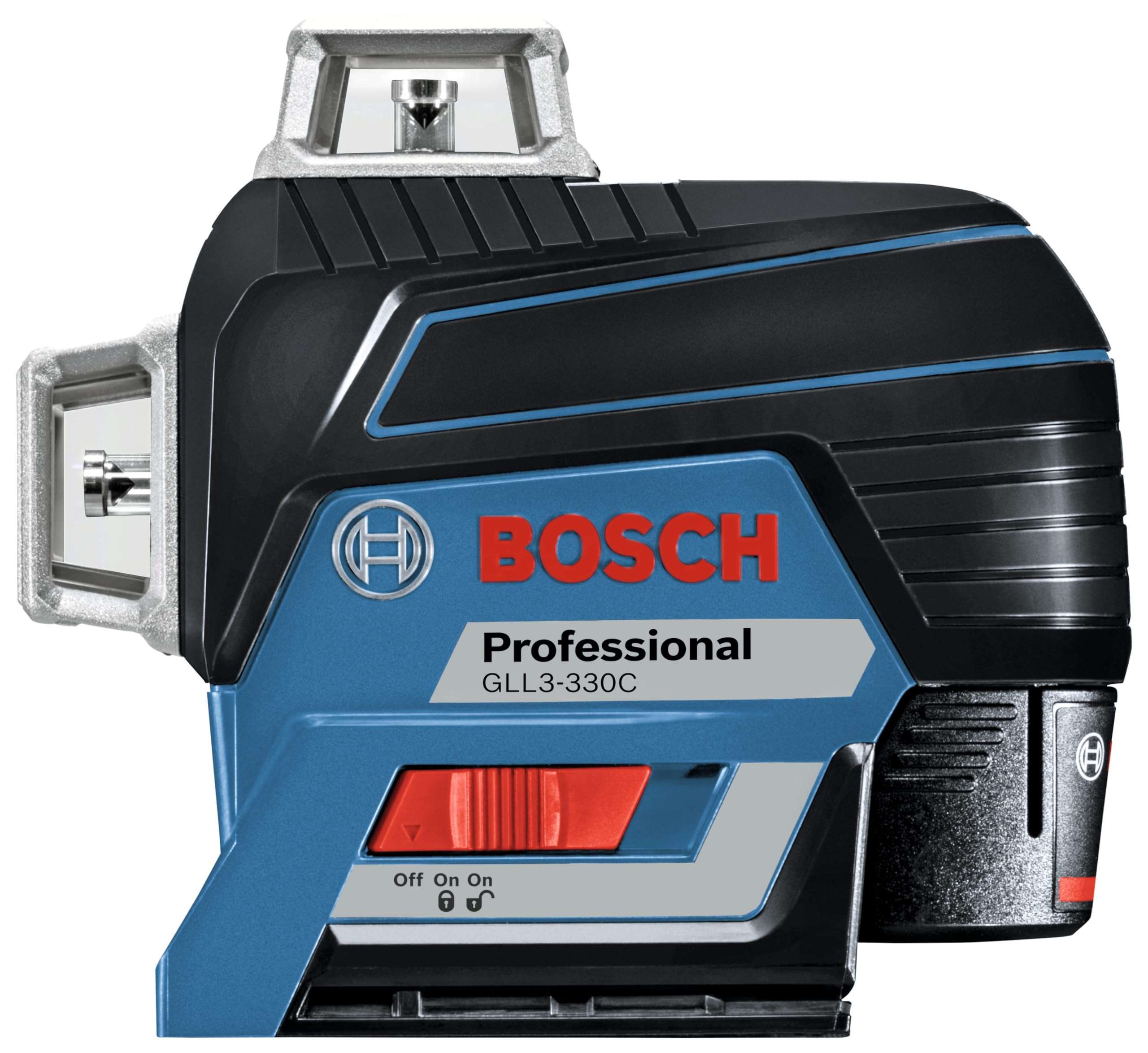 BOSCH GLL3-330C 200 Ft 12V Max Connected 360 Degree Three-Plane Leveling and Alignment-Line Laser, Includes 2.0 Ah 12V Max Lithium-Ion Battery & Charger, Heavy-Duty Pouch, & Accessories 4
