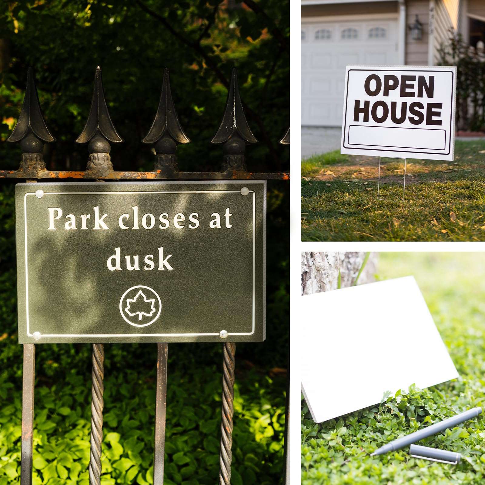 Falling in Art 18x24 Corrugated Plastic Board, 5 Pack Coroplast Plastic Sheet, 3/16 Inch Thick White Double-Sided Blank Poster Board for Indoor and Outdoor Use 3