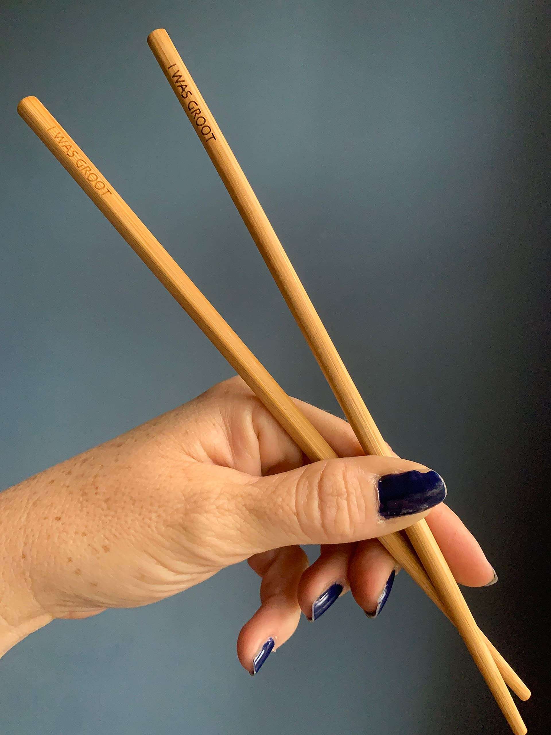 I was Groot bamboo chopsticks 4