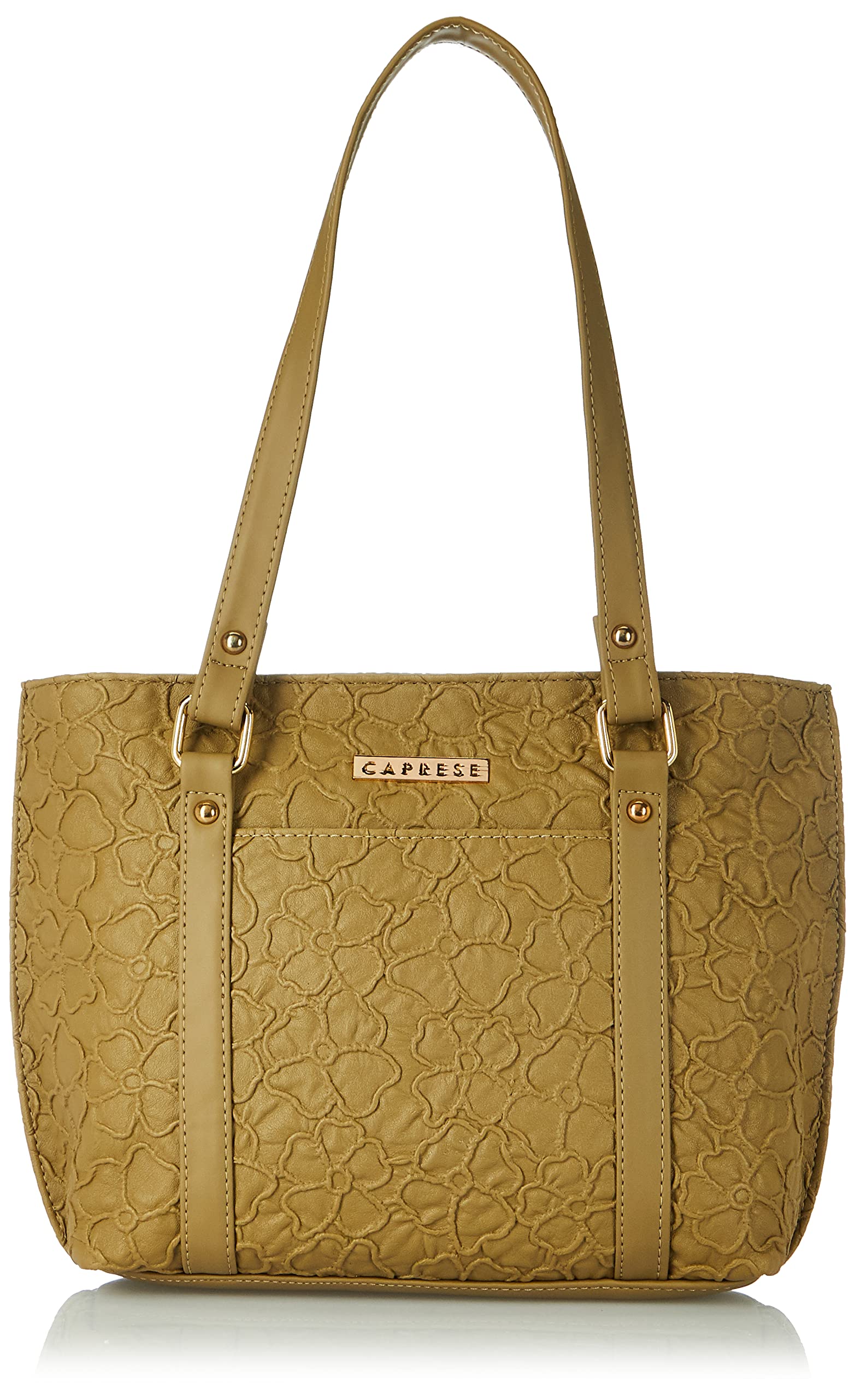 Caprese womens INA T Medium KHAKI Tote Bag 1