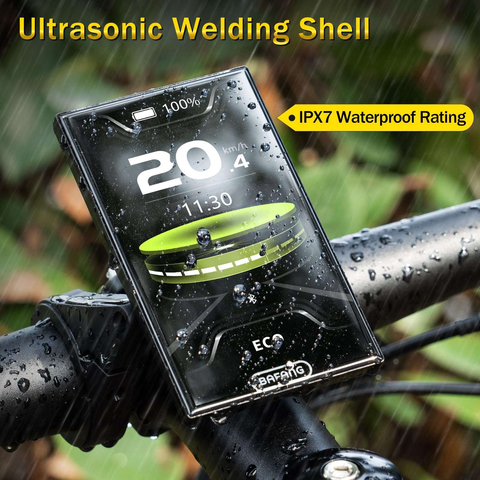 Bafang Display C010 for M400, M500 Mid Motor 0-6 Pedal Assist Levels eBike Computer Display with Automatic Backlight CAN Protocol 6