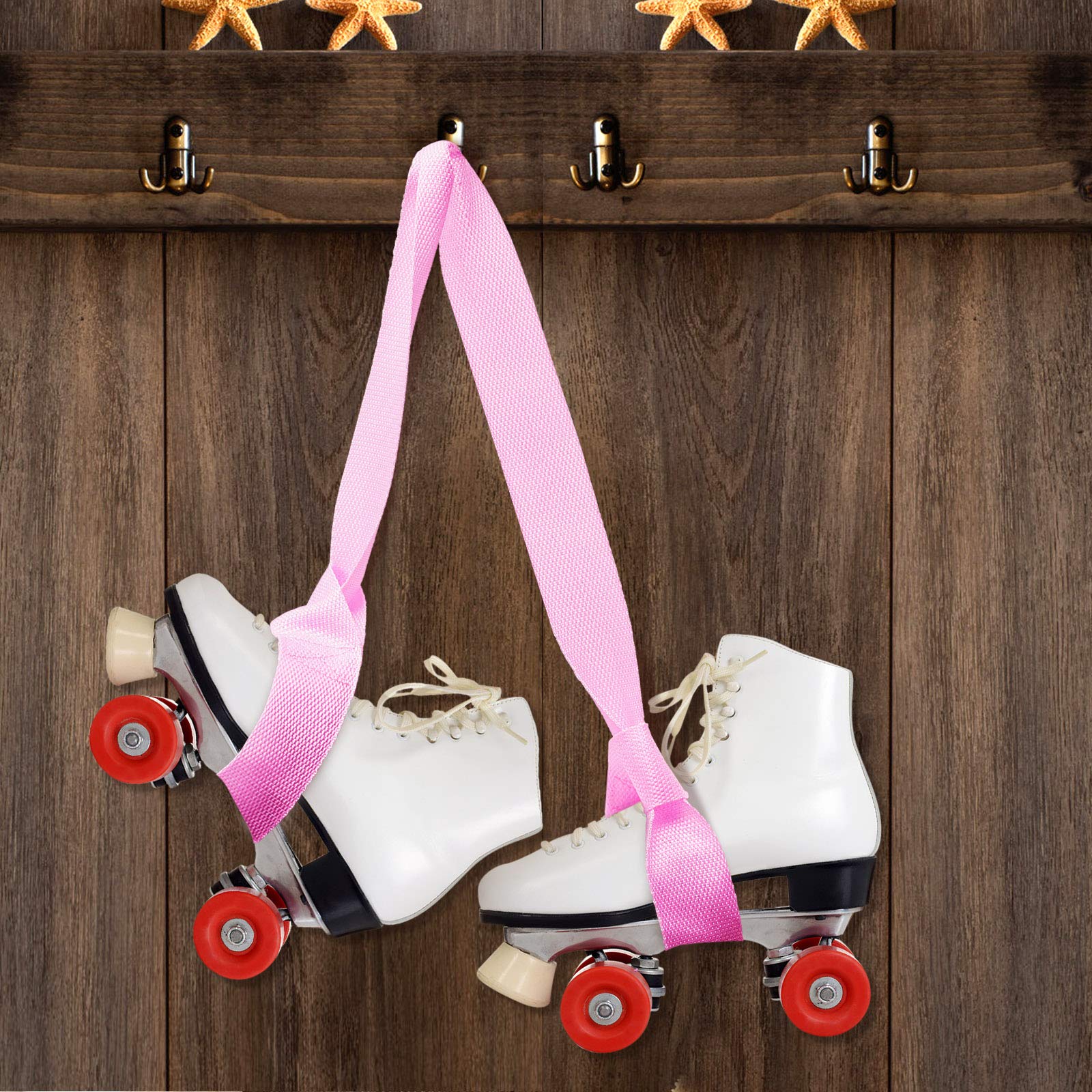 4 Pieces Child Roller Skate Leash Adjustable Skate Boot Carrier Strap Adjustable Skate Transport Strap Resuable Skate Shoulder Sling Leash for Skates 115 to 120 cm 4