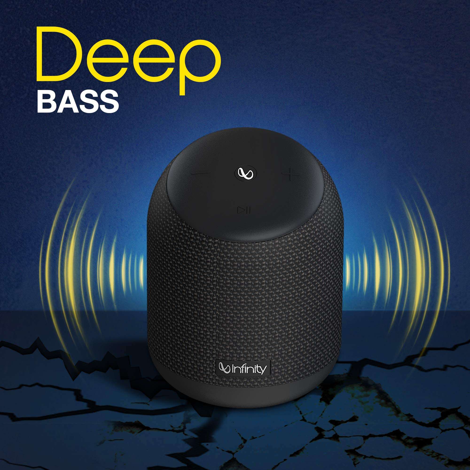 Infinity by Harman Fuze 200 Dual EQ Deep Bass 15W Portable Waterproof Wireless Speaker (Charcoal Black) 2