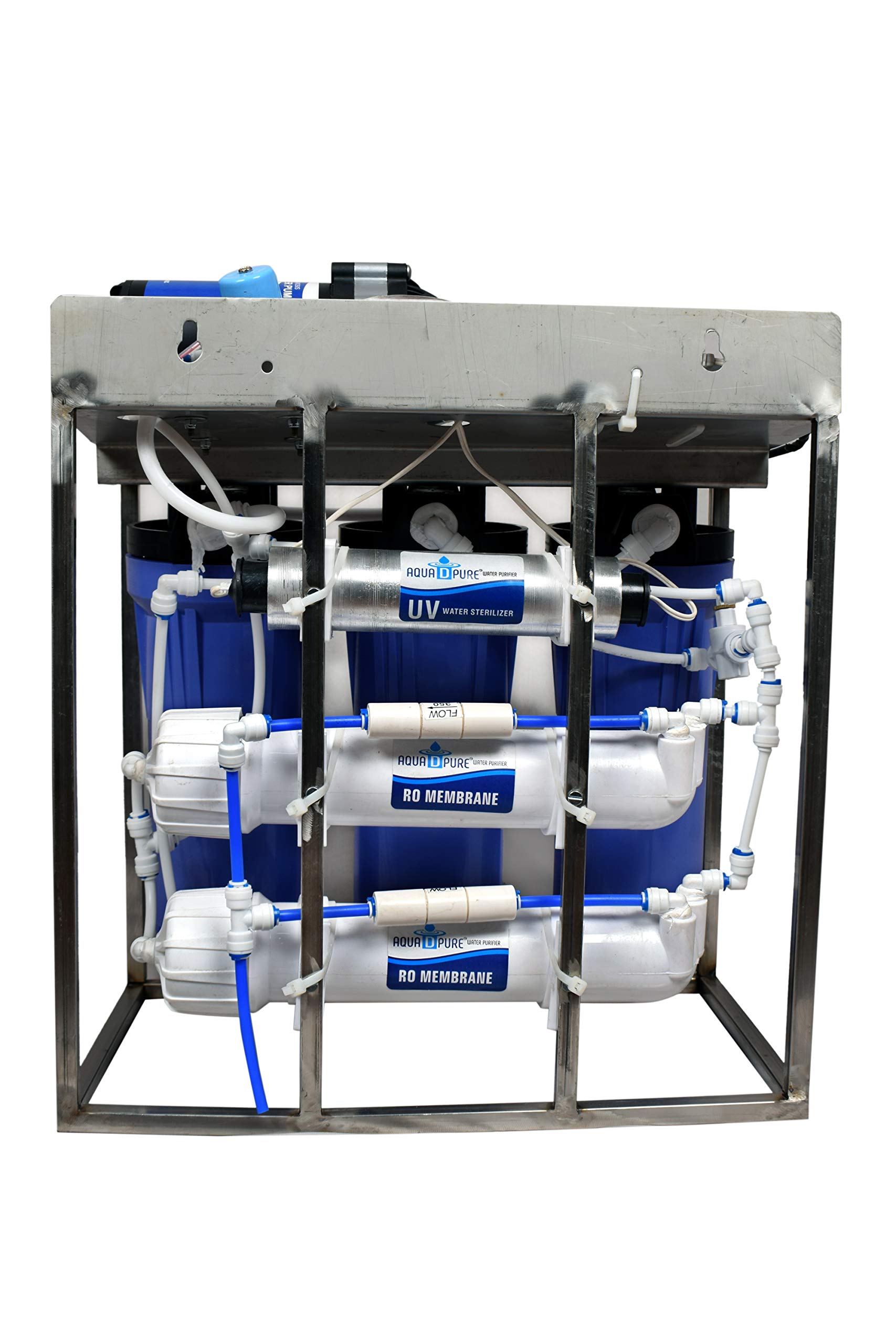 AQUA D PURE 25 Lph Commercial Ro Water Purifier Plant 25 Litre Per Hour With Auto Shut Off And Tds Adjuster, Blue 3
