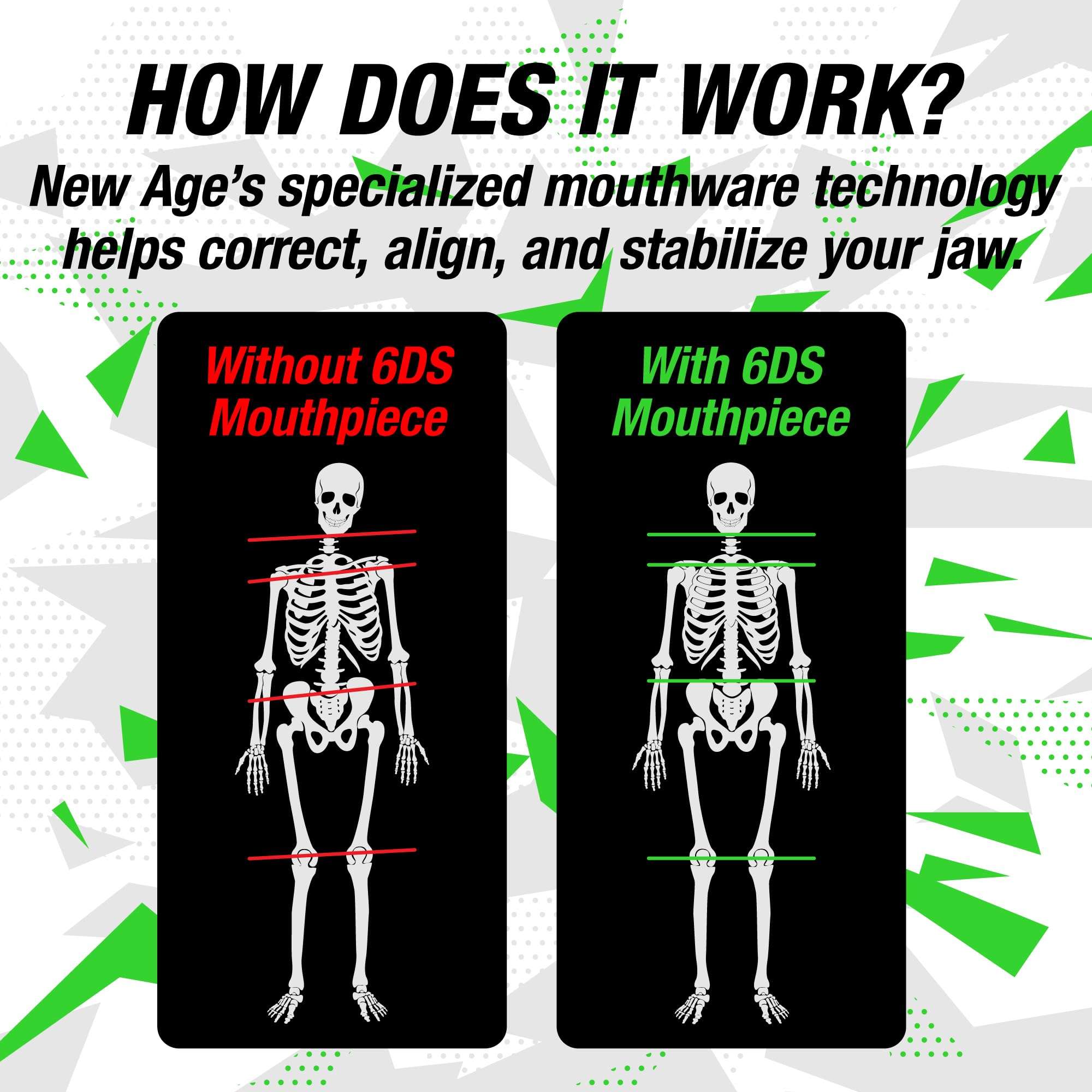 New Age Performance 6DS Low Profile Mouthpiece for High-Intensity Interval Training (HIIT) and Cross Fitness, Increase Strength & Endurance, Faster Recovery, Thin Weightlifting Mouthpiece, Color White 5